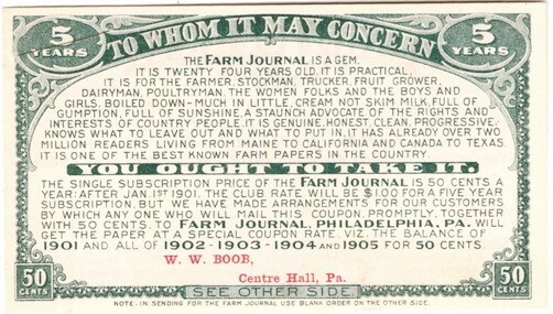 1890’s Wm. W. Boob, Mfg of Wheels, Gears, Buggies/Flyers, Add Sheets, Catalog 17