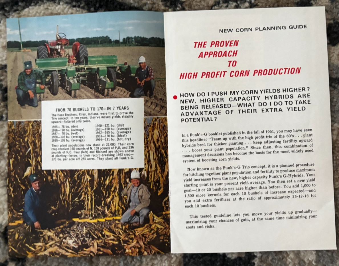 Funk’s Seed Corn Fact Report For 1965 Brochure DCPA26