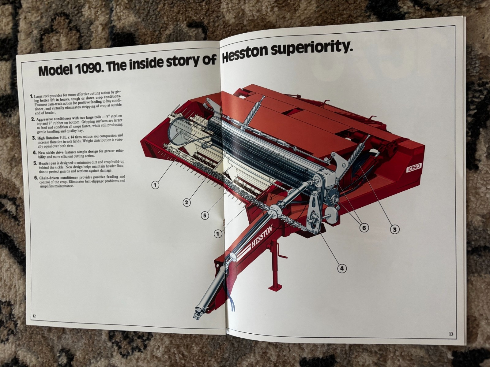 Hesston 1014 1010 1090 1070 Windrower For 1979 Brochure DCPA26