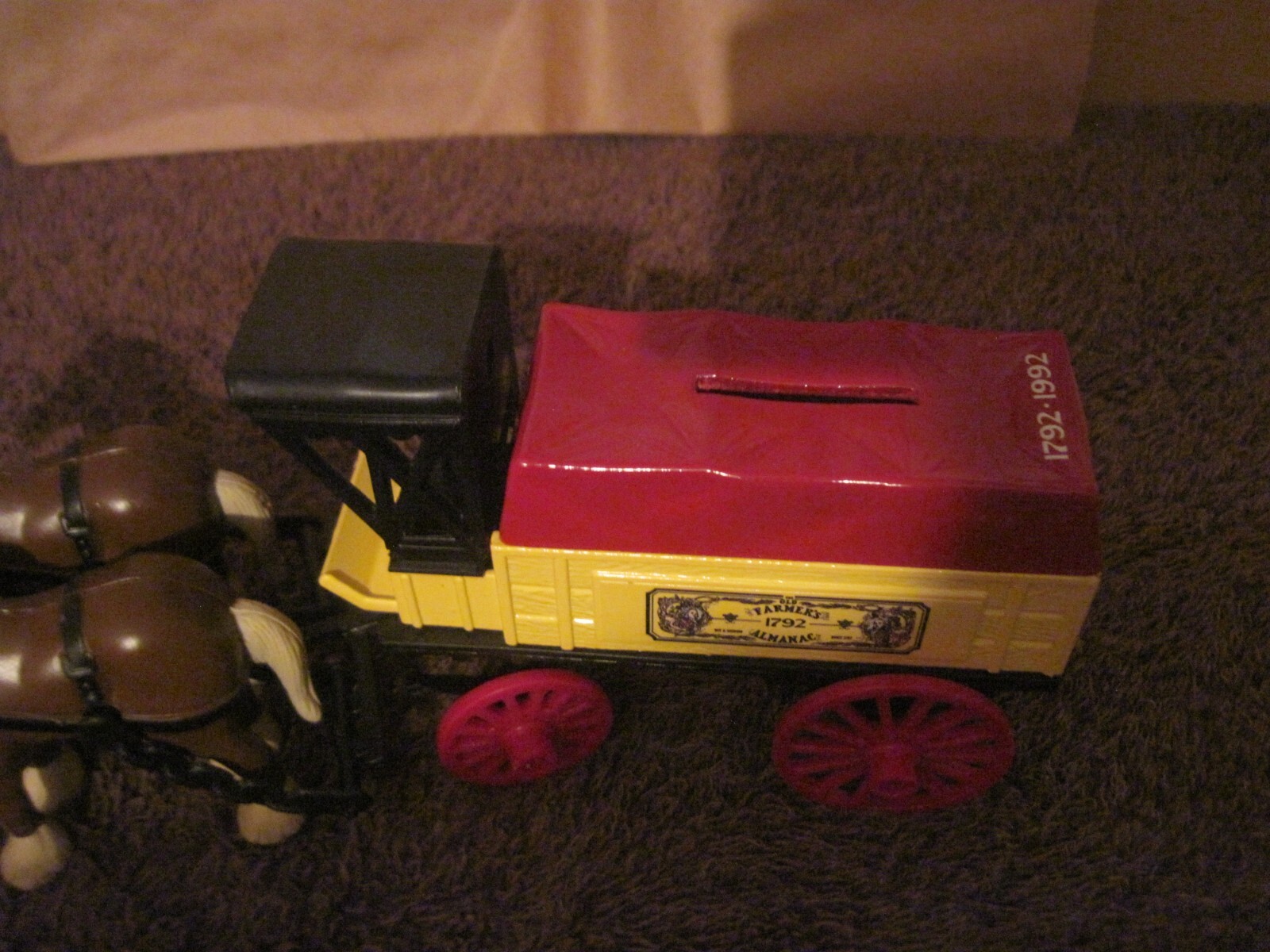 ERTL Farmer’s Almanac Horse and Delivery Wagon, Very Good Condition