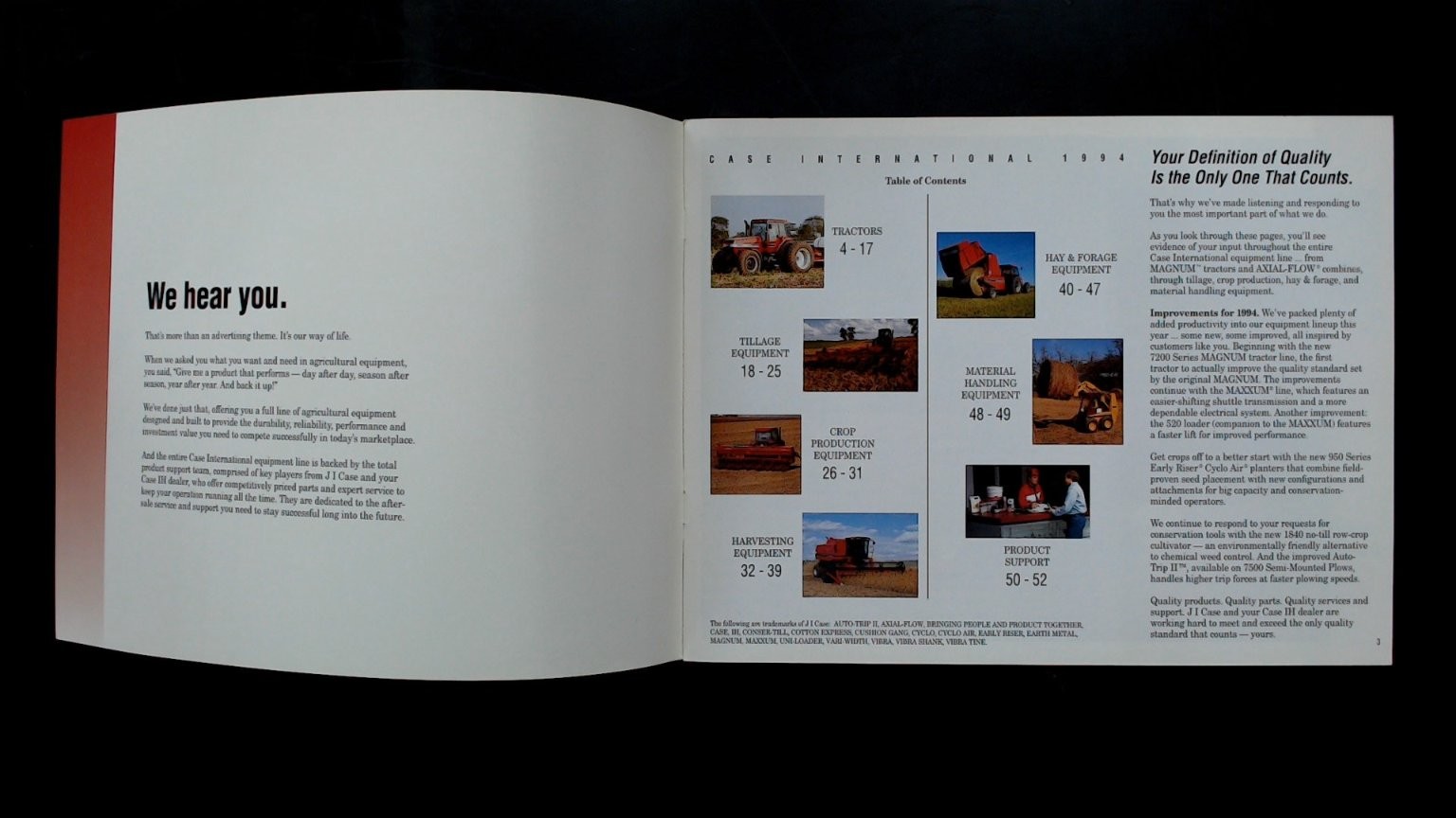 Case International 1994 Buyer’s Guide Agricultural Brochure Vintage