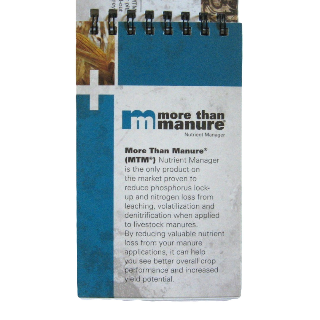 2 More Than Manure Product Info Note Pads Nutrient Manager Farm Crops 3″ x 5″