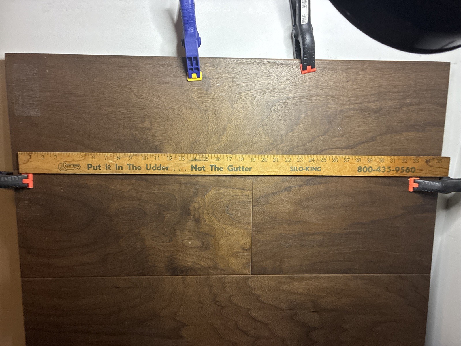 Vintage Advertising Wood Yardstick Agri-King Put It In The Puffer…Not The Gutter