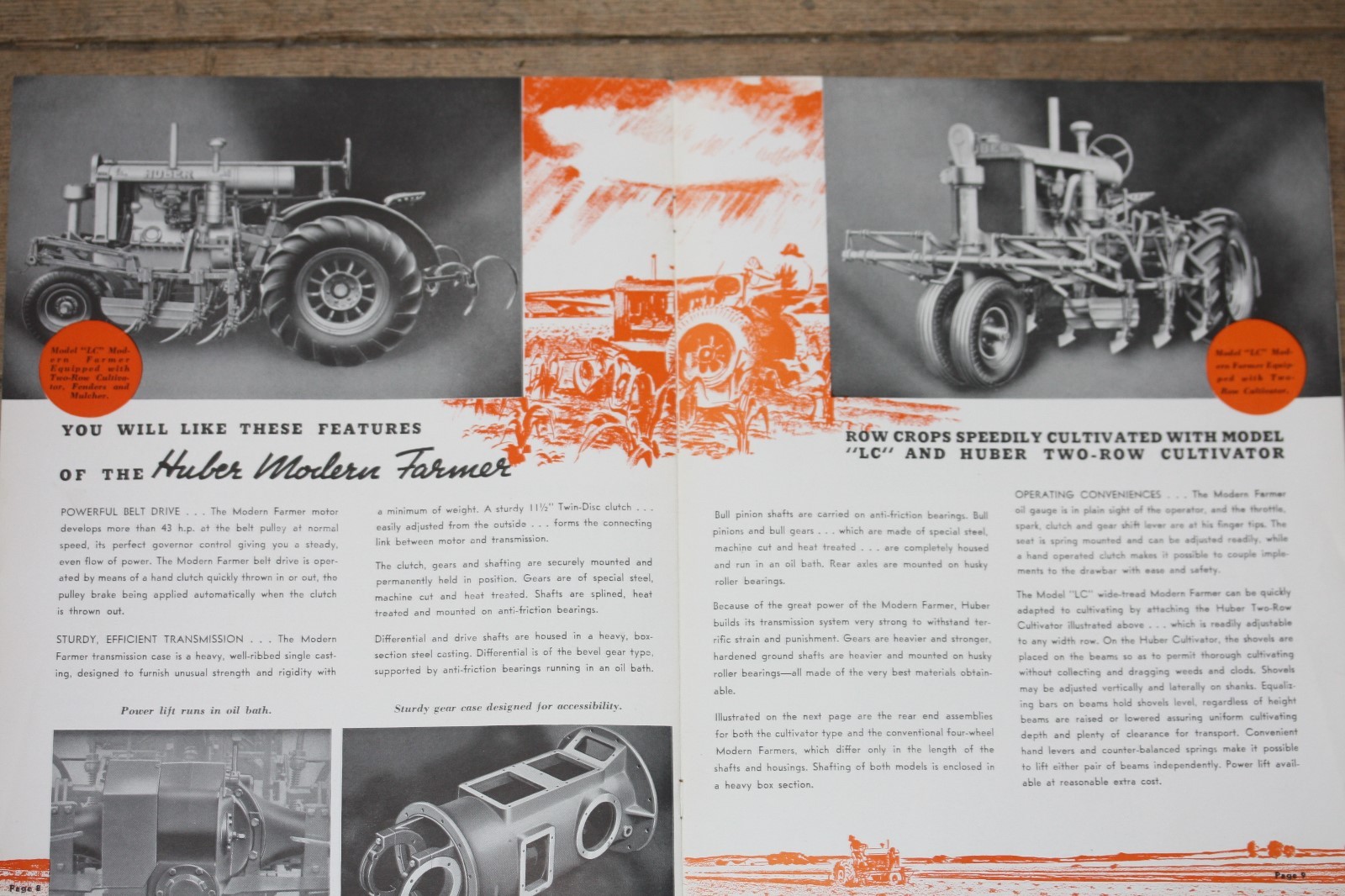“The Powerful HUBER Modern Farmer” Catalog, Models L and LC, Early 1940’s