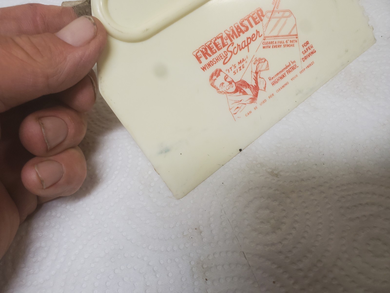 6″ Plastic Scraper Sumner Packing Company Sumner Iowa Seasons Greetings