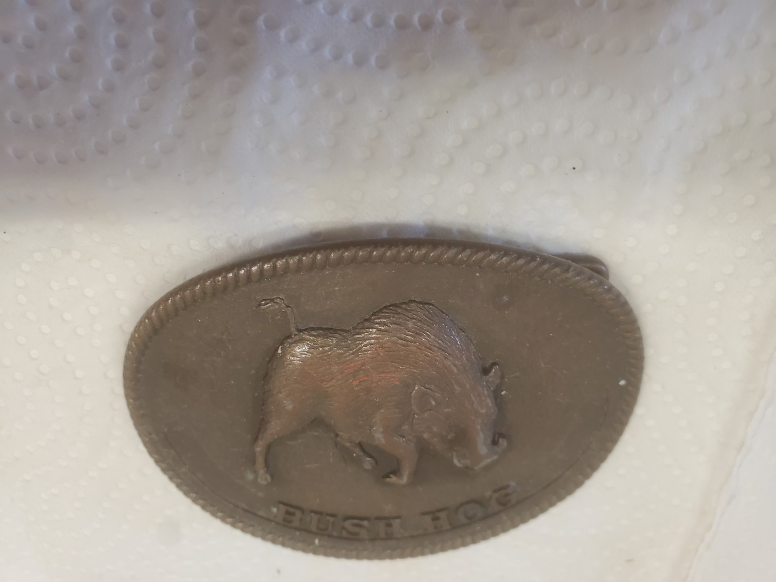 3-1/2″ X 2-1/2″ Metal Belt Buckle Bush Hog Mowers Farm & Ranch