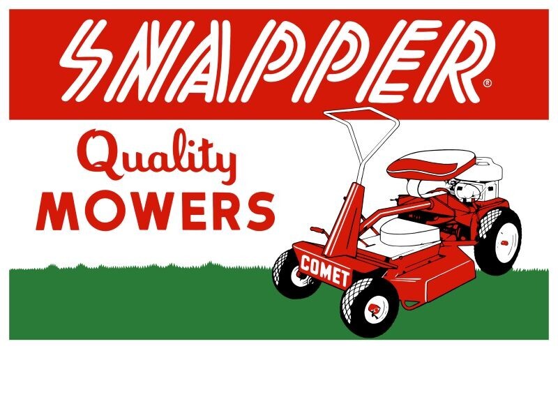 Snapper Comet Lawn Mowers NEW METAL SIGN: 12×16″ and Free Ship.