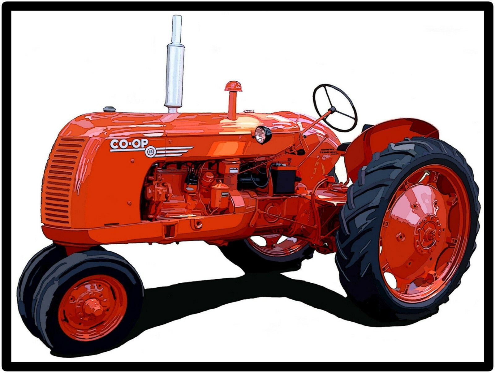 Co-Op Tractors New Metal Sign: Model E3 Featured Large Size: 12 x 16″