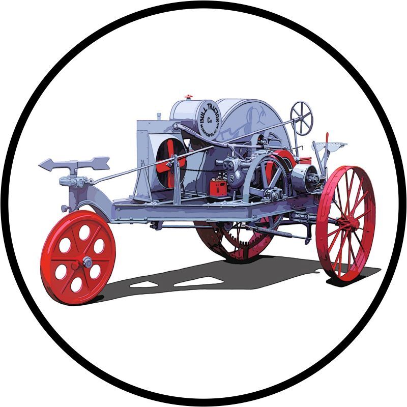 Little Bull Farm Tractor NEW Metal Sign 28″ Dia. Round AMERICAN STEEL