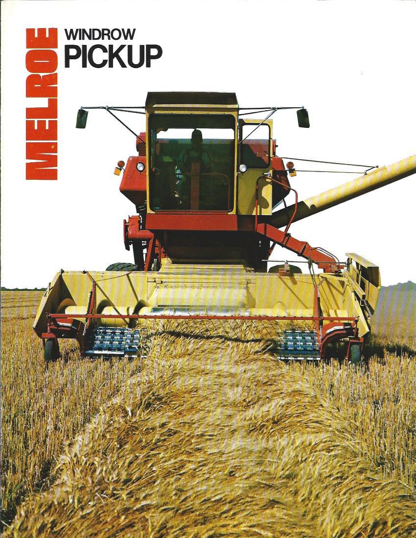 Farm Combine Brochure – Melroe – Windrow Pickup for Harvester – c1976 (F3683)