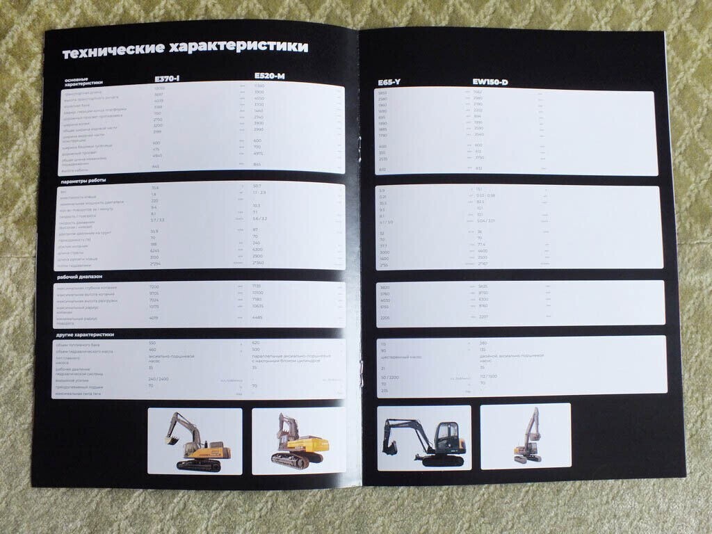 ZAUBERG E160-C – E370-C Crawler Excavators Construction Equipment Brochure 2023