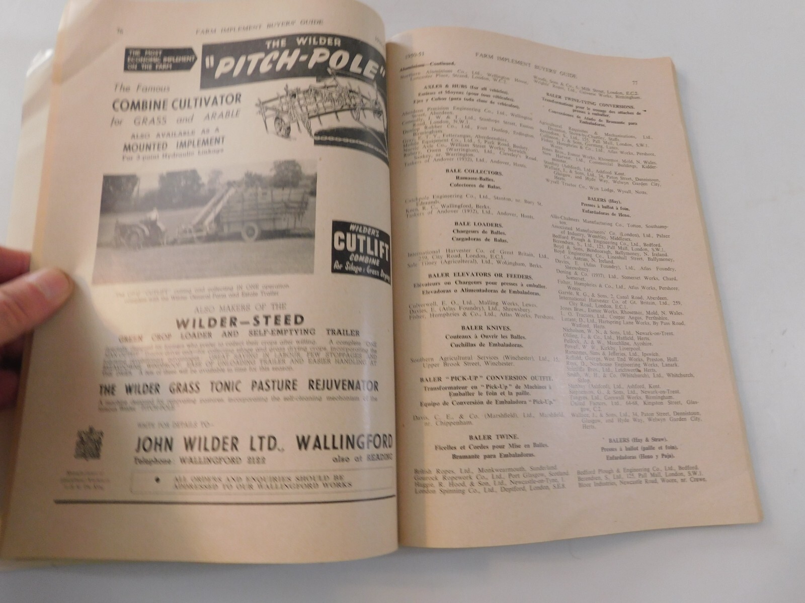 1950 FARM IMPLEMENT BUYER’S GUIDE AGRICULTURAL MOWERS RAKES SWATHERS CORN DRILL