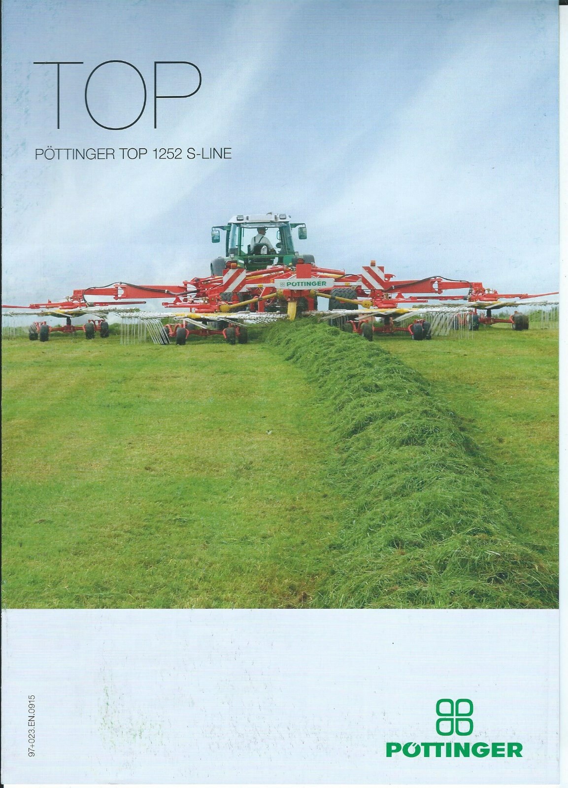 Farm Implement Brochure – Pottinger – TOP 1252 S-Line – Rake – c2015 (F7177)