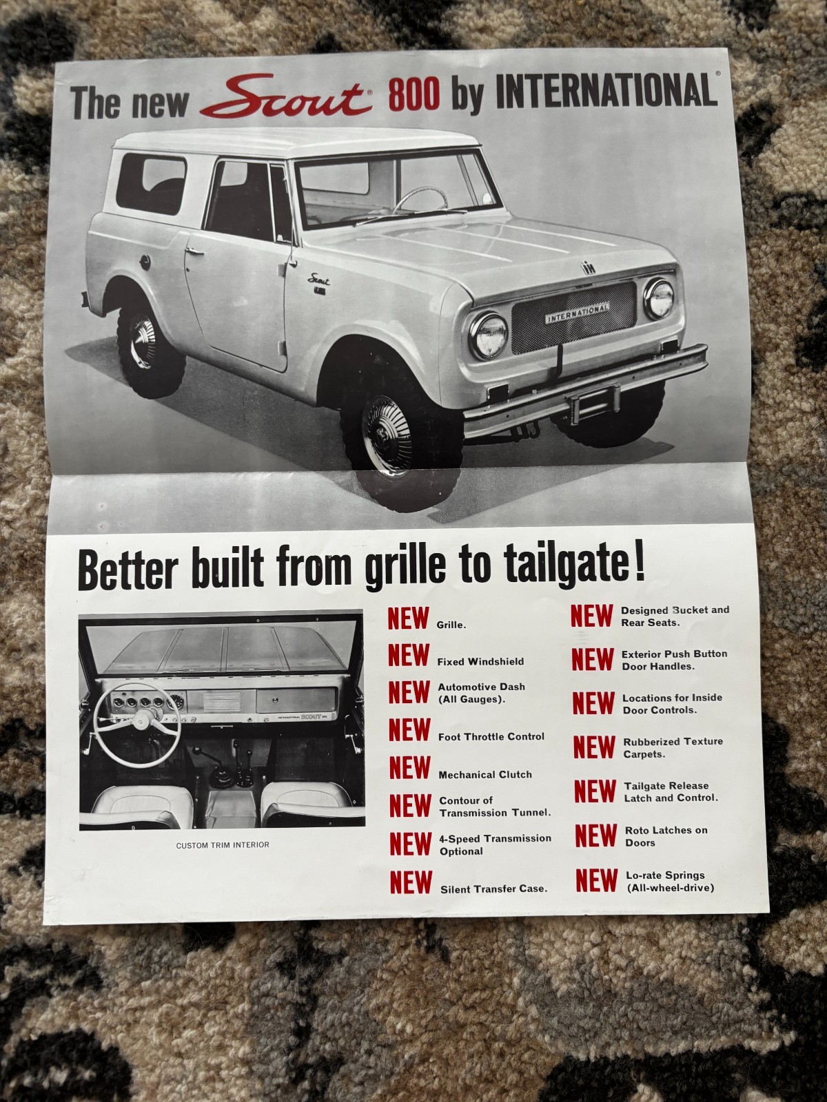 International Harvester Scout 800 For 1965 Brochure DCPA26