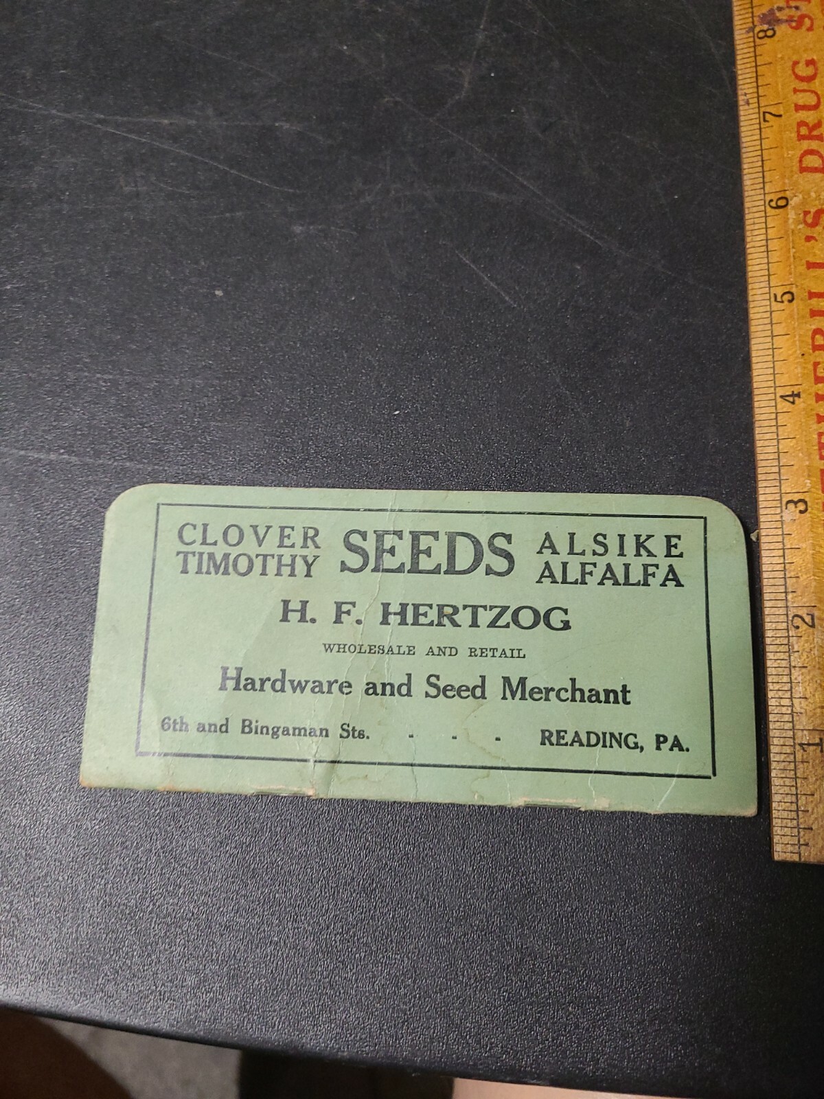 Vintage 1920s Reading Pa Hertzog Farm Sweds Memo Booklet