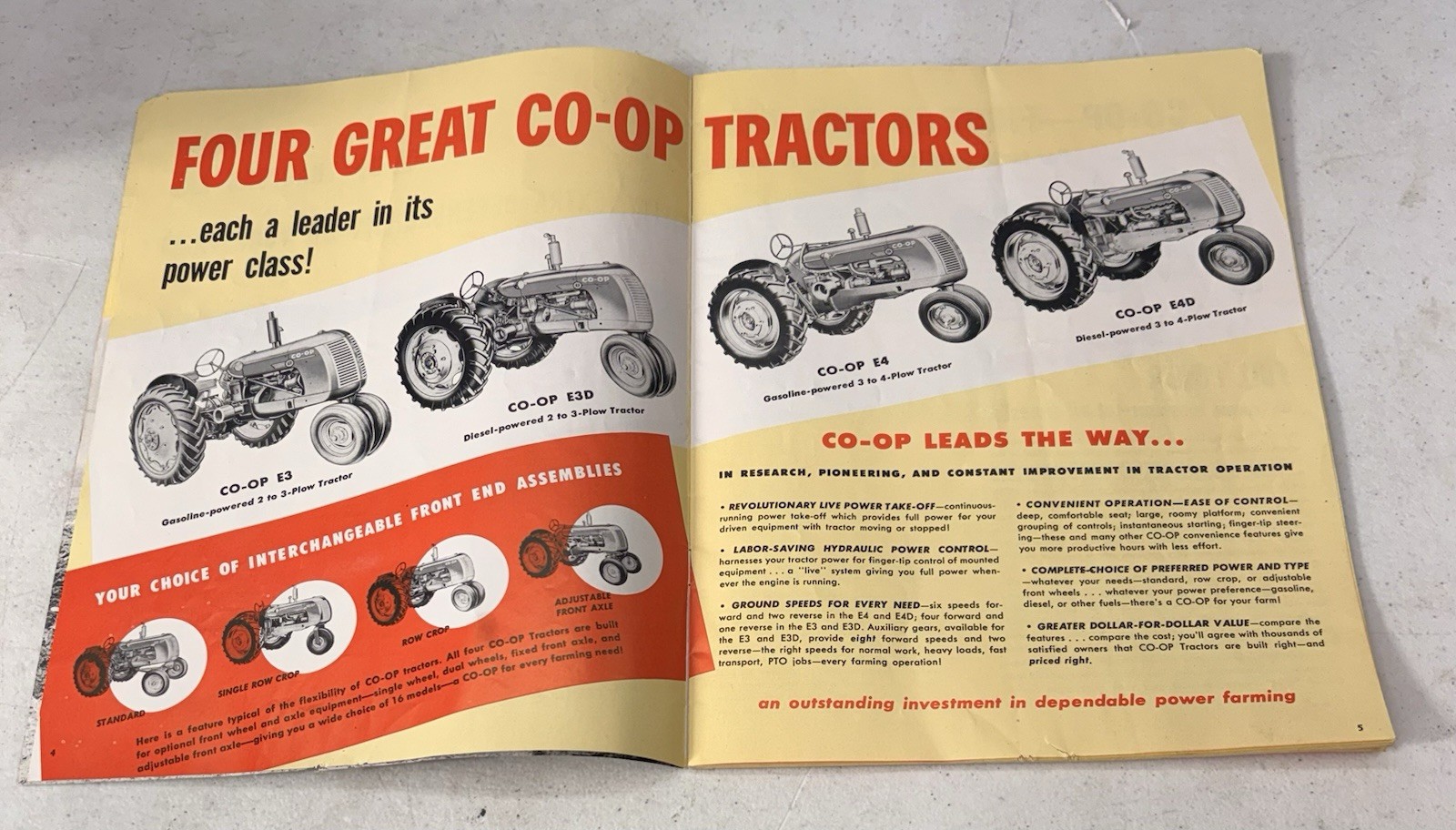 Original 1950’s Coop Tractors Advertising Sales Catalog