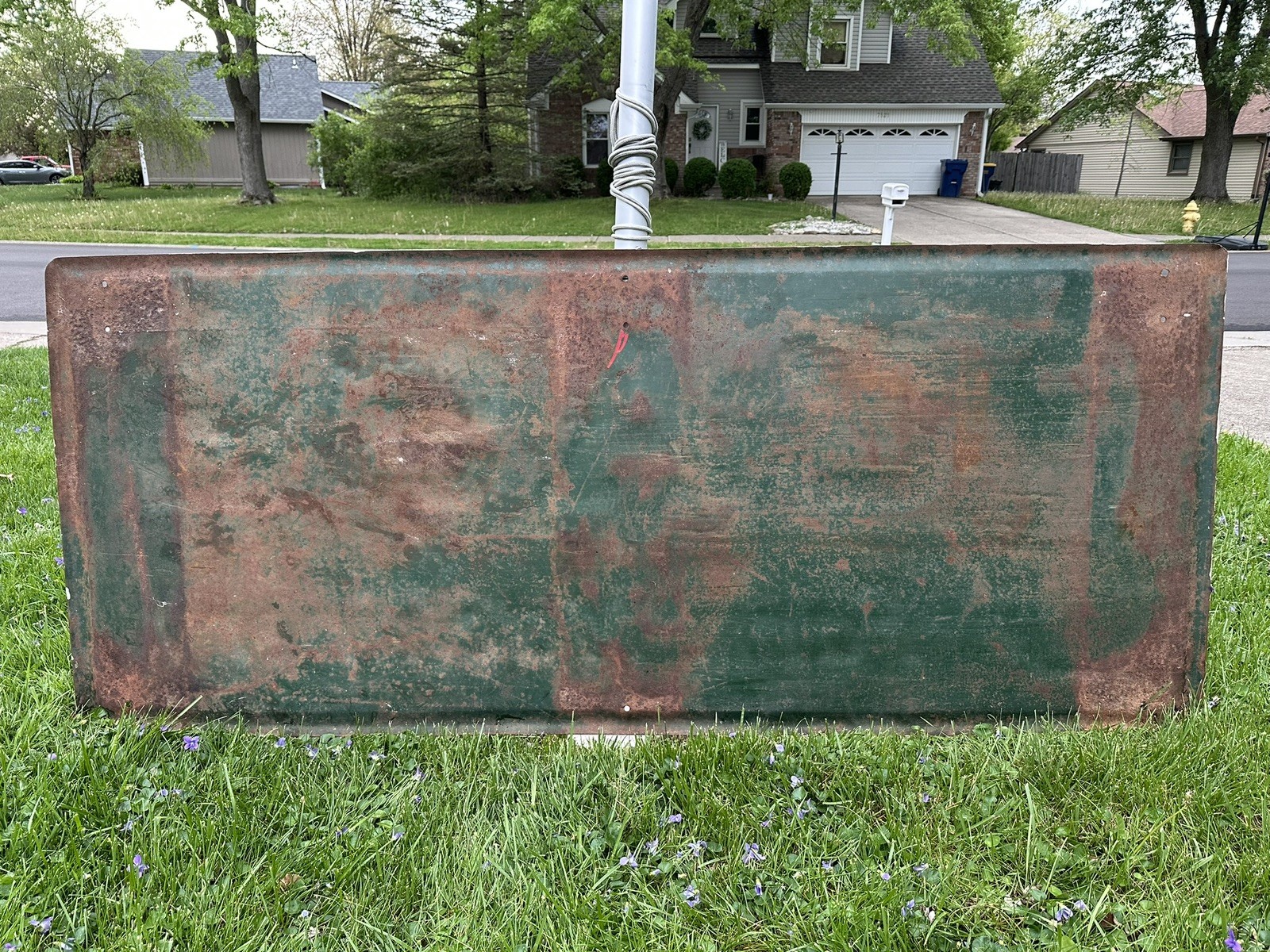 CASE Farm Machinery Sign 1920-30’s Eagle GAS OIL SODA COLA Patina 72×30