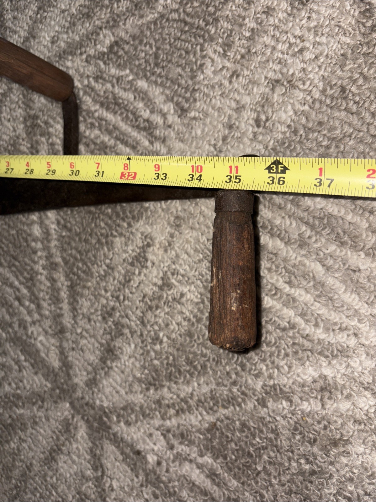 Antique Hay Knife / Silage Cutter Farm Tool – Large Serrated Fodder Knife 35”