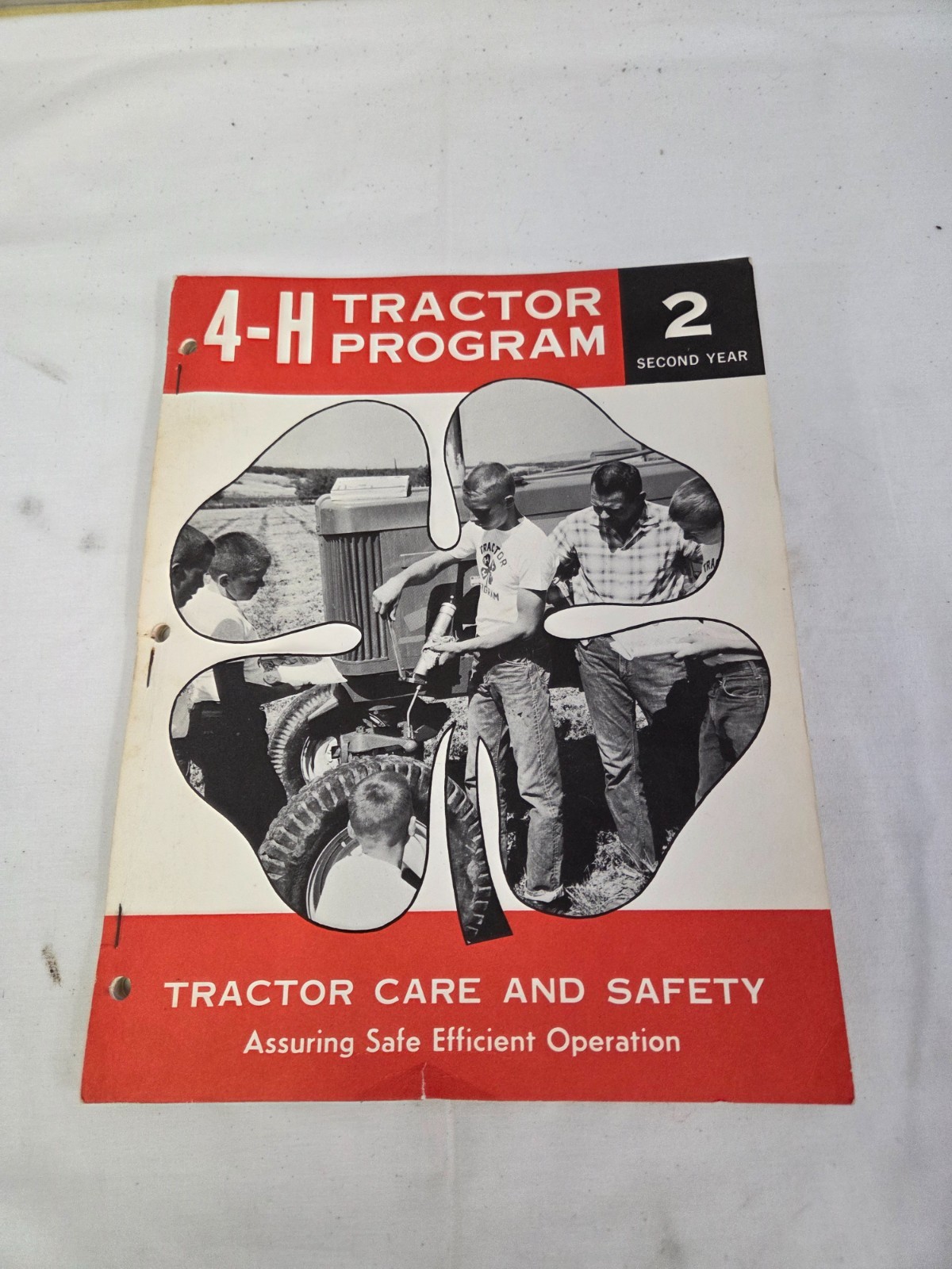 1963 4H Tractor Care And Safety Program Manual Book Second Year