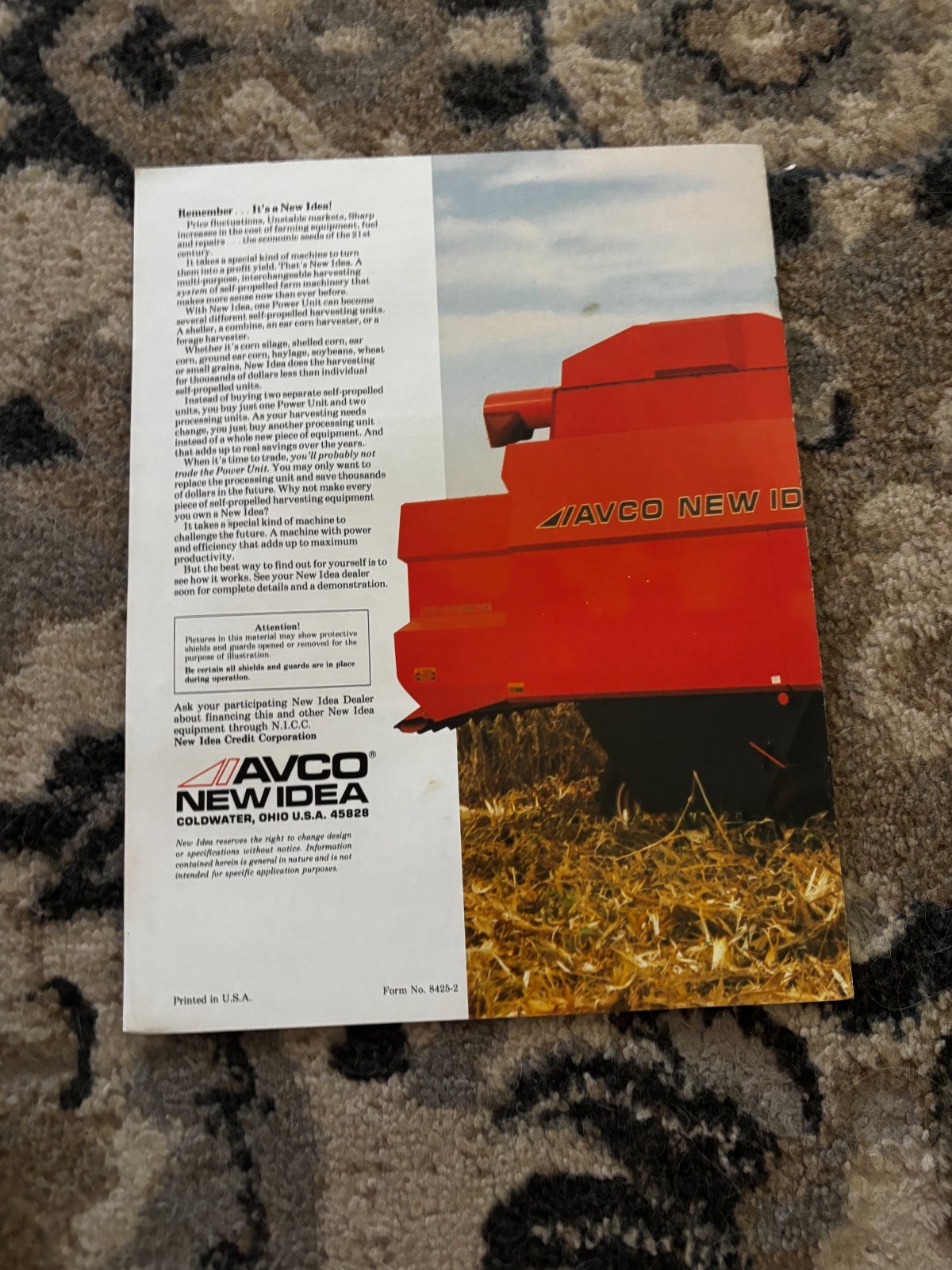 New Idea Combine For 1984 Brochure DCPA26