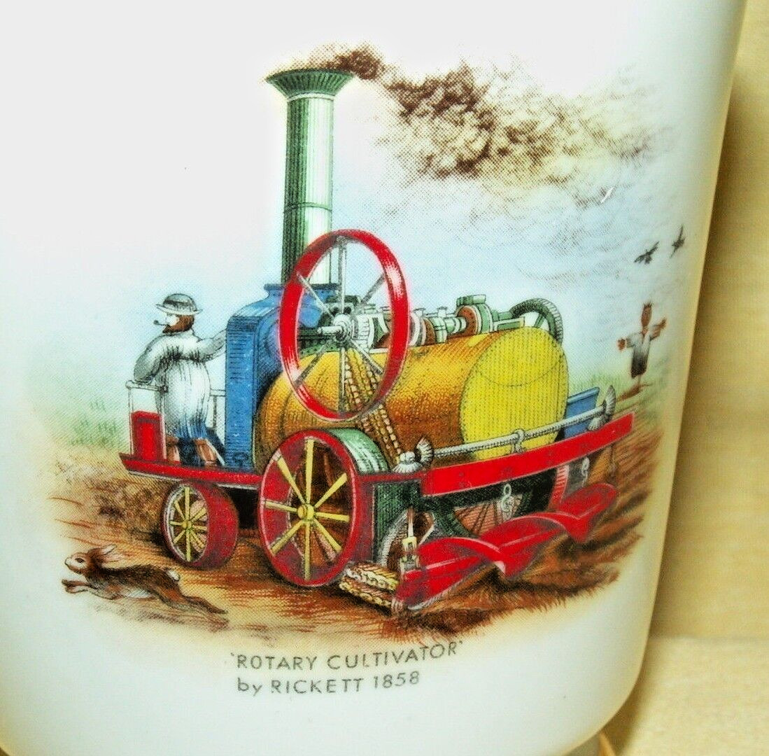 ROTARY CULTIVATOR ROYAL GRAFTON CUP RICKETT 1858 FINE BONE CHINA ENGLAND GOLD.
