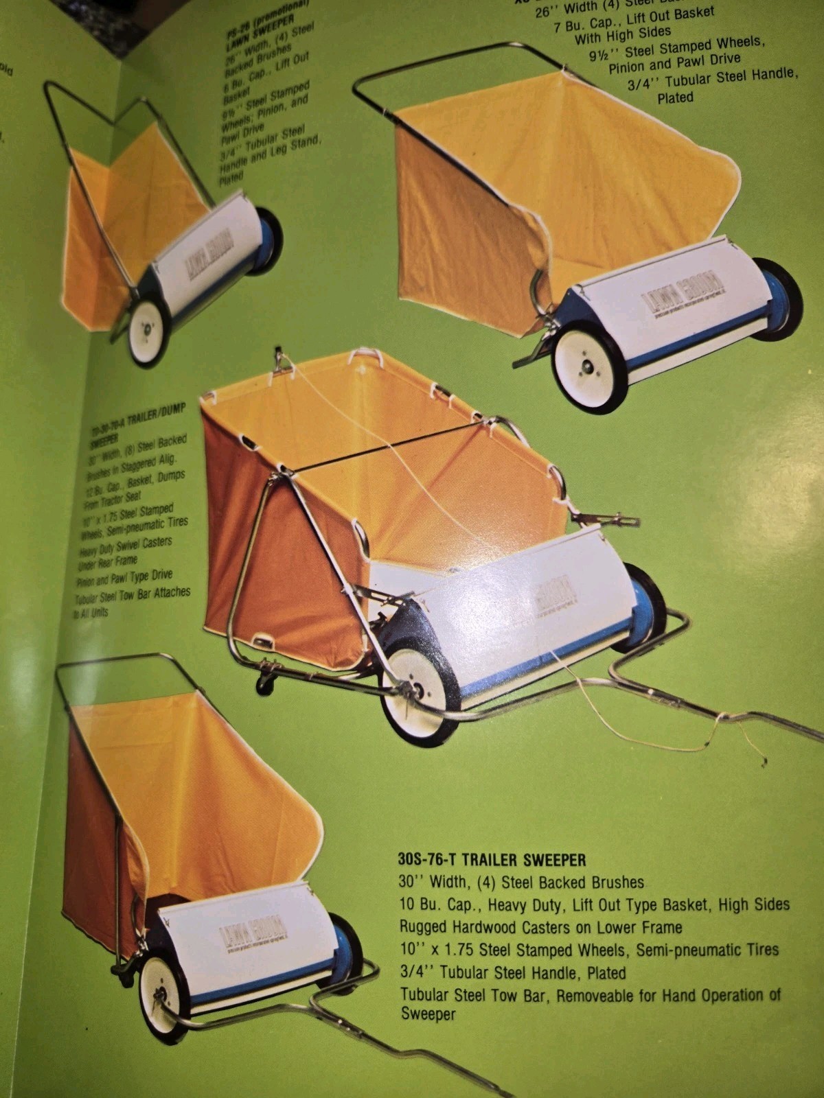 PRECISION PRODUCTS “THE GREEN KEEPERS” SPREADERS AND SWEEPERS BROCHURES