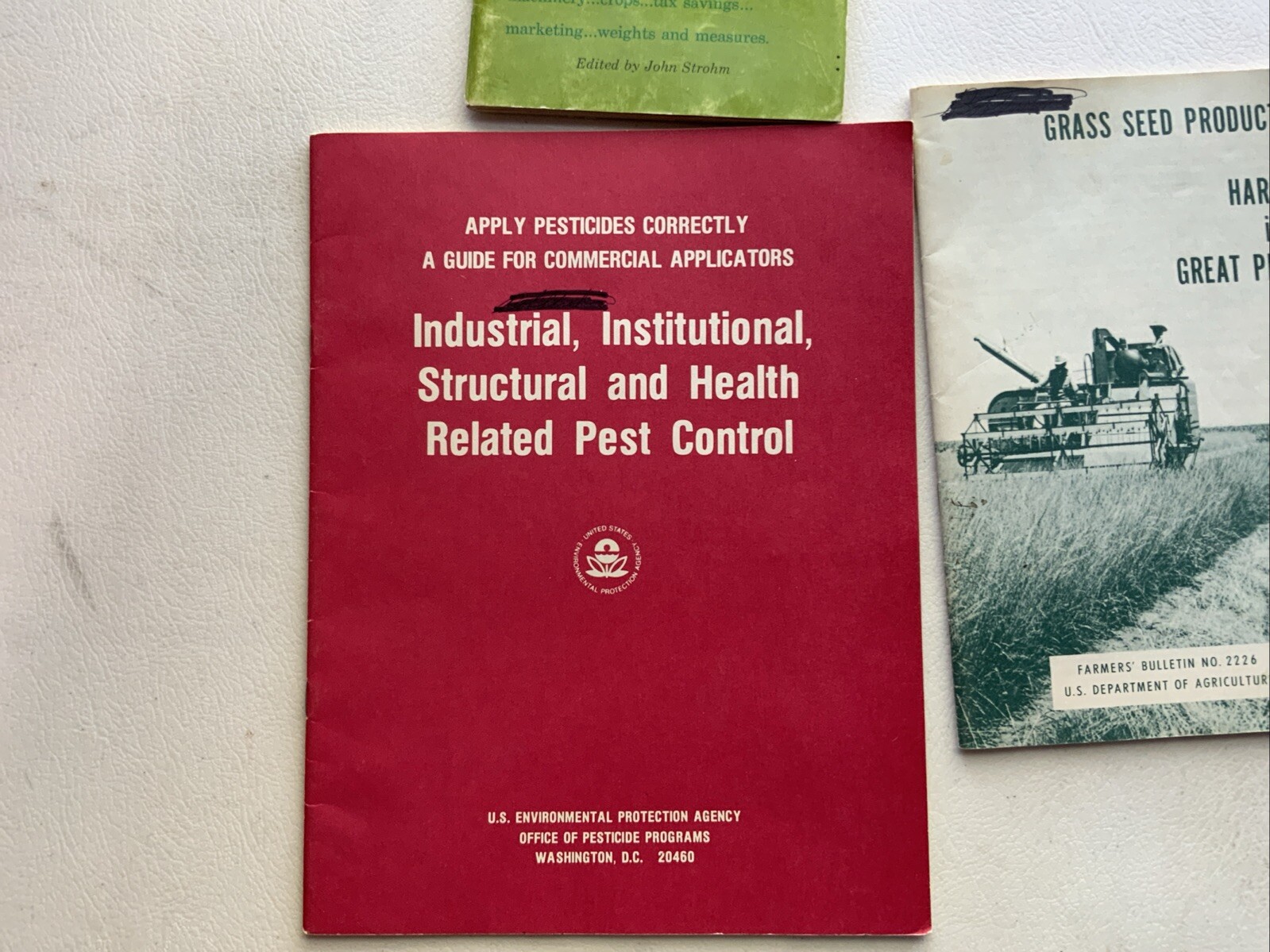 Vintage Farming Books Ford Farm Handbook, Grass Seed Production, Pest Control
