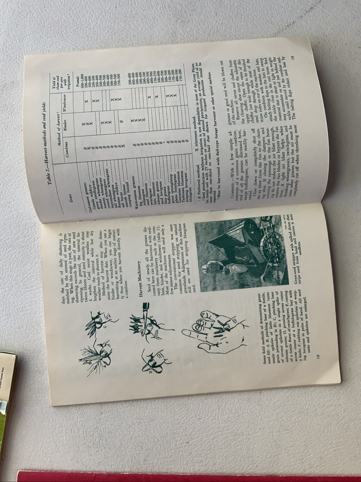 Vintage Farming Books Ford Farm Handbook, Grass Seed Production, Pest Control