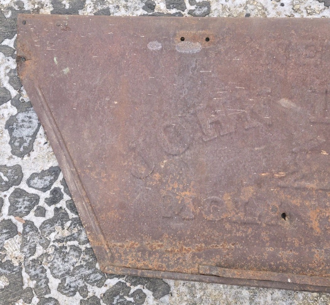 New John Deere Moline ILL Cast Tin Metal Panel Moline Illinois