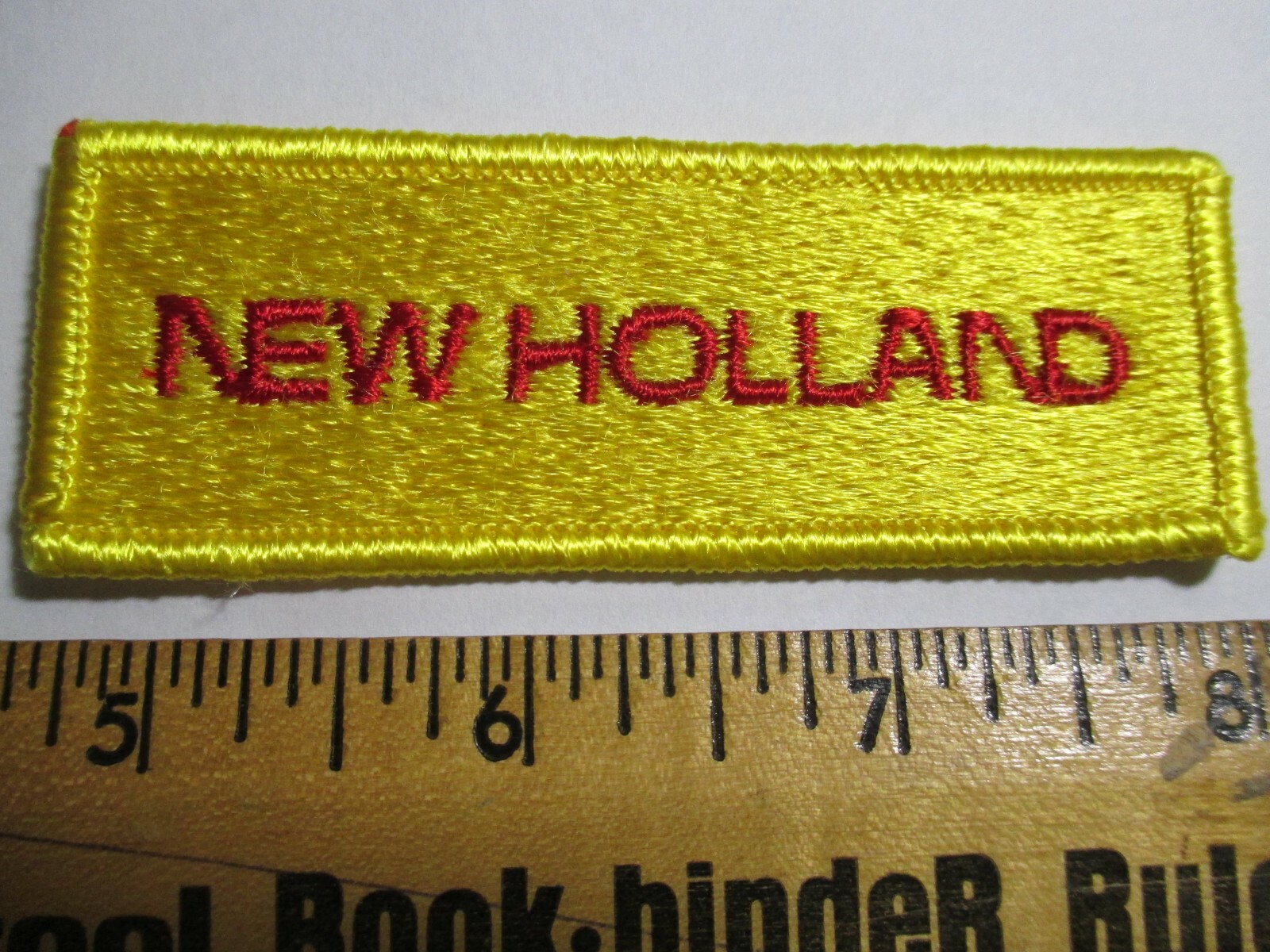 New Holland Patch Farm Equipment Tractor Agricultural Caterpillar Red Version