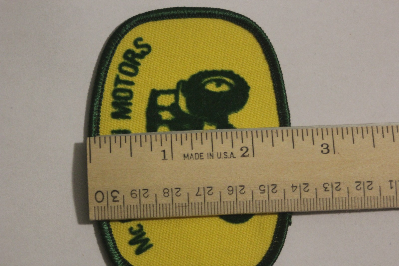 McClendon Motors Tractor Farm Agriculture Velveted Embroidered 2pc Patch Badge
