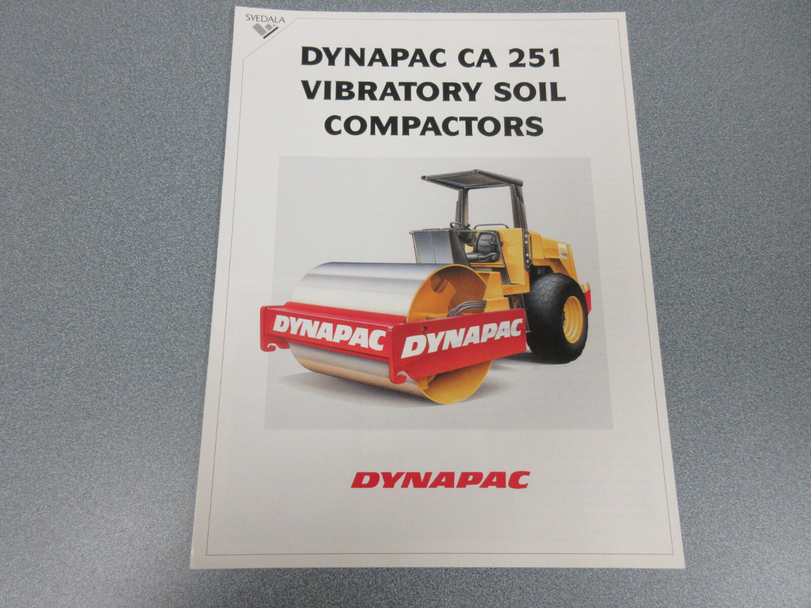 Dynapac CA251 Roller Compactor Brochure 4 Page