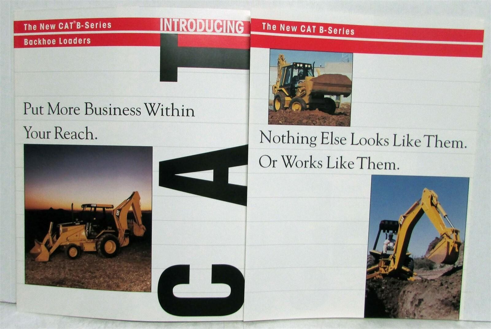 1993 Caterpillar B Series Backhoe Loader Specs Construction Sales Brochure