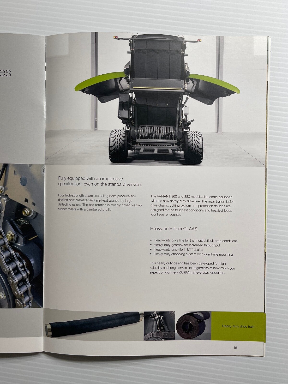 CLAAS Variant 380 / 360 RC Balers Sales Brochure *2010* (Showroom Sales Book)