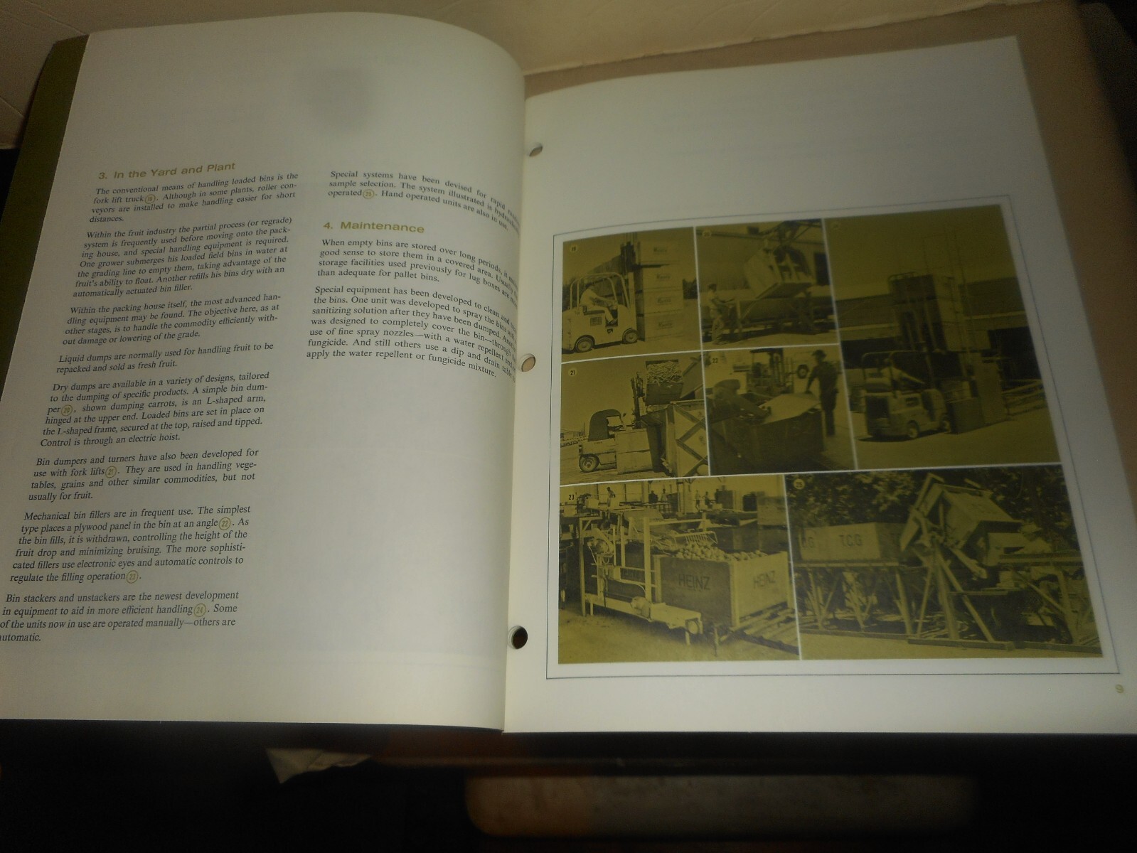Plywood Pallet Bins for Agriculture 1968 Handbook Design Specifications Brochure