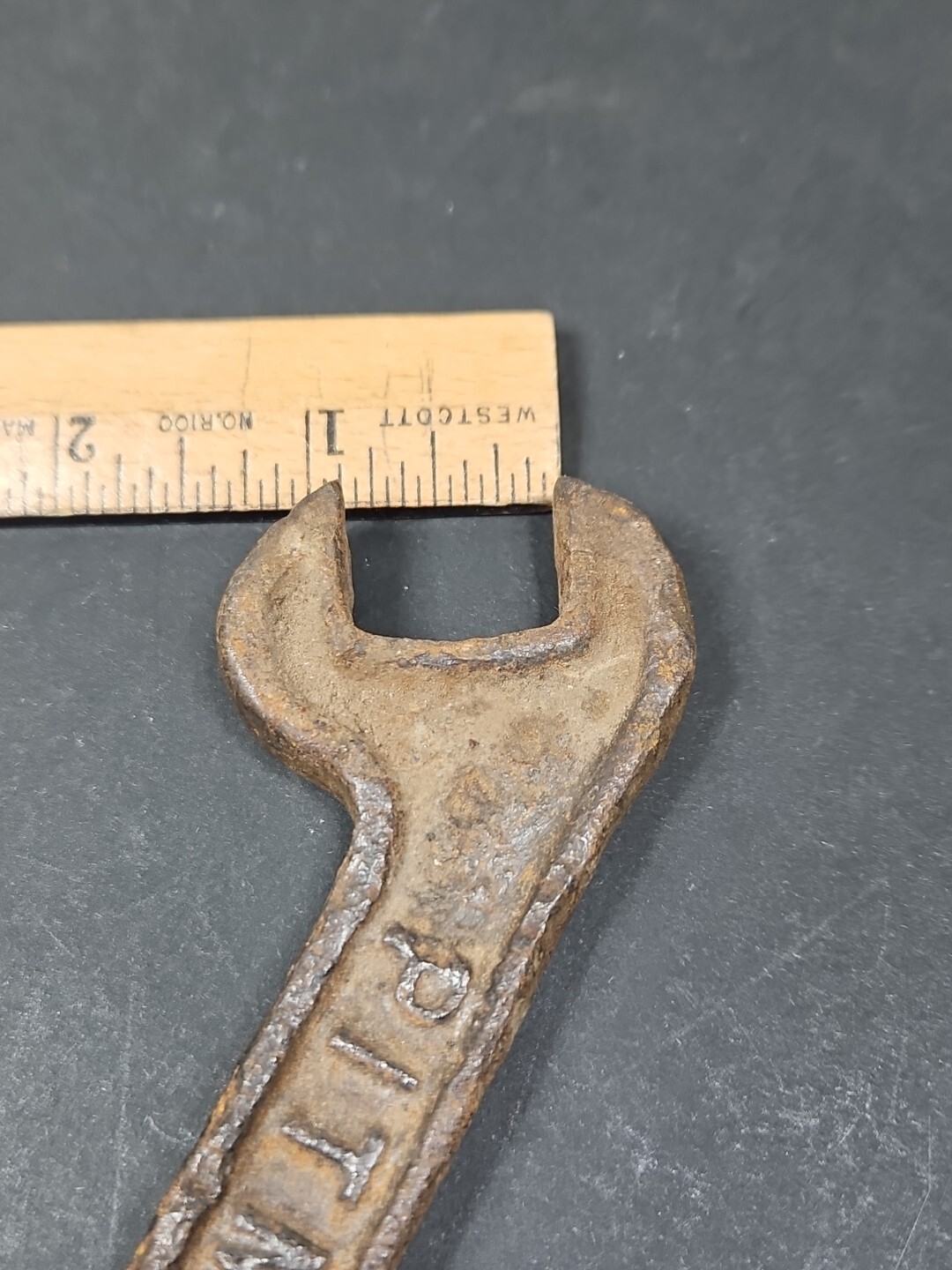 Vintage Pitman 7/8″ Open End Wrench Farm Implement Plow Antique Tool 5-1/2″