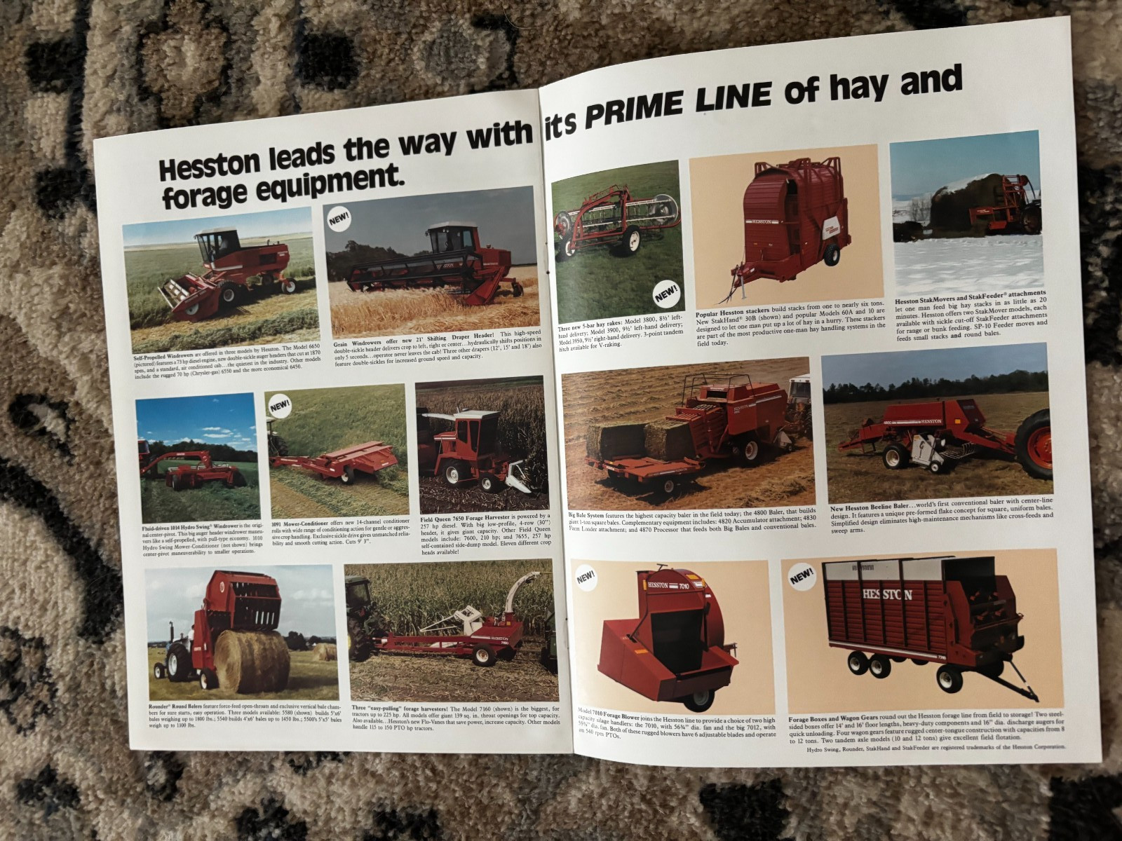 Hesston Fiat Tractors For 1980 Brochure DCPA26