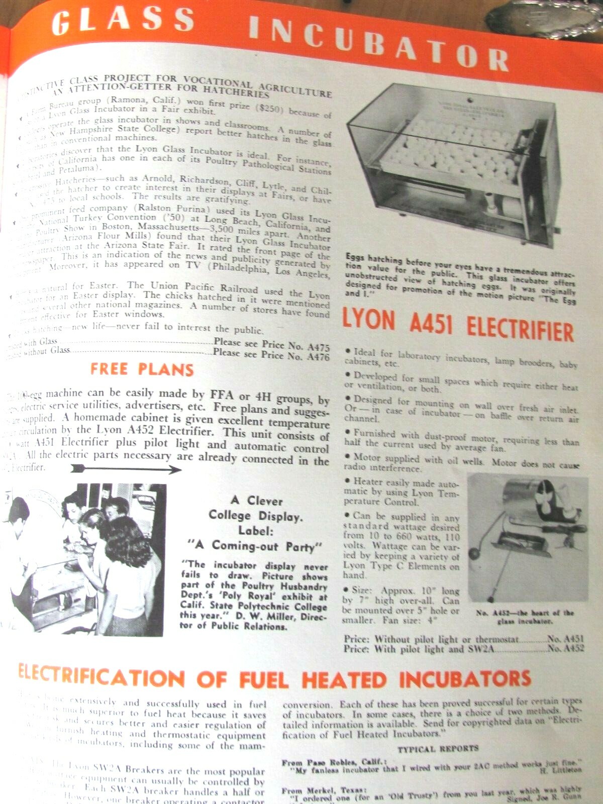 1950′ Lyon Rural Electric Co San Diego – Supplies for Farm Ranch Laboratory