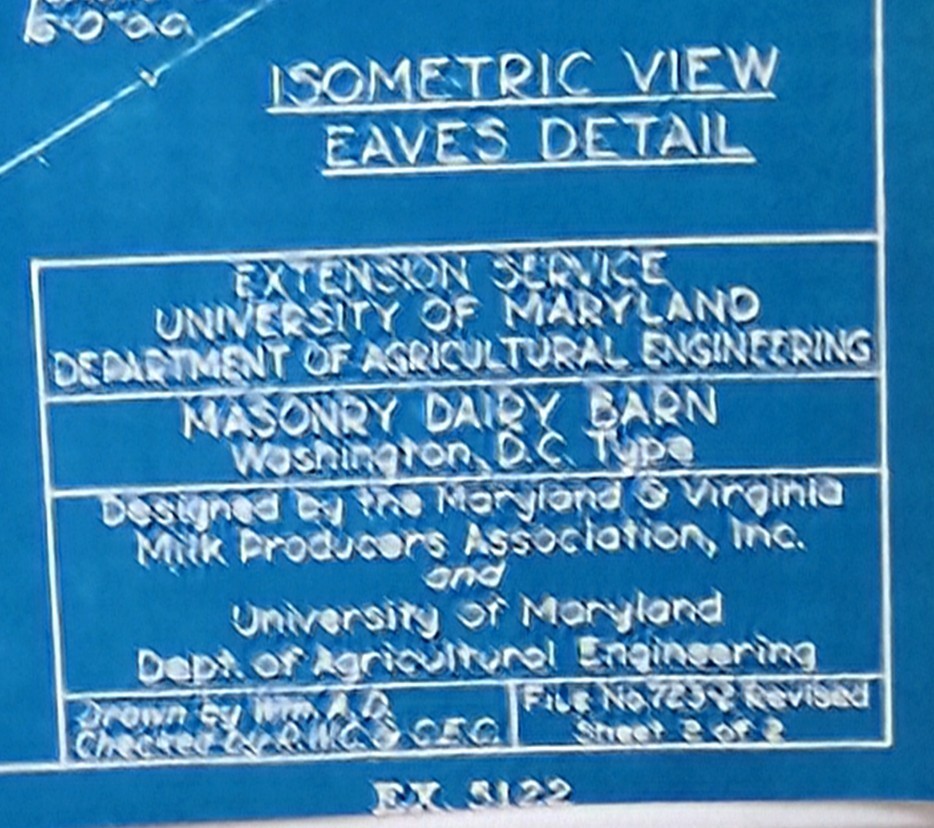 1940′-50’s Dairy Barn And Dairy Houses Actual Blue Prints 2 Houses & Both Barn