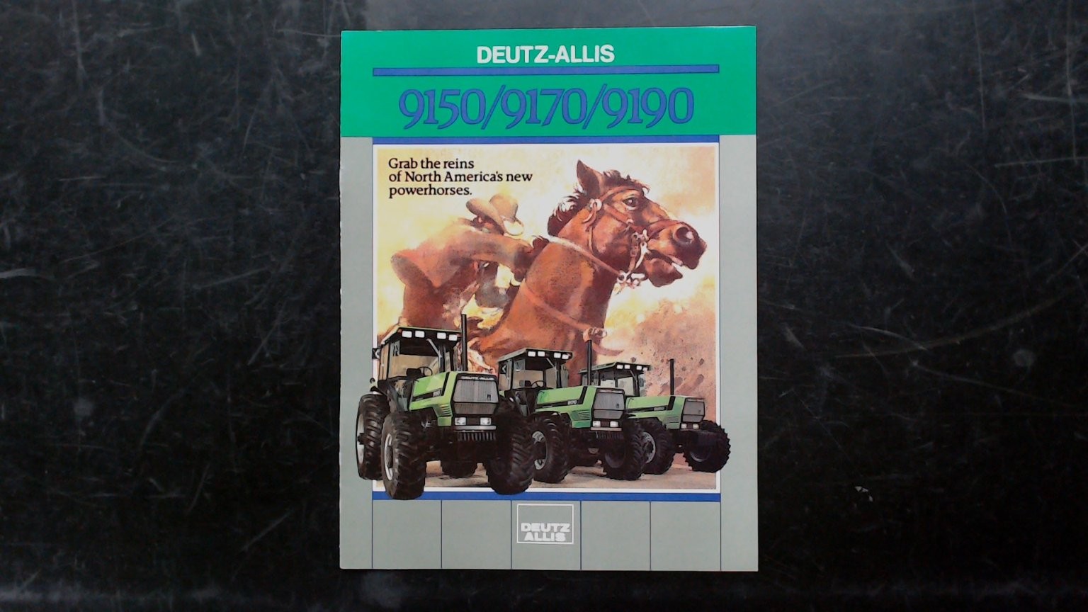 Deutz-Allis 9100 Series Tractor Brochure 9150 9170 9190 Vintage