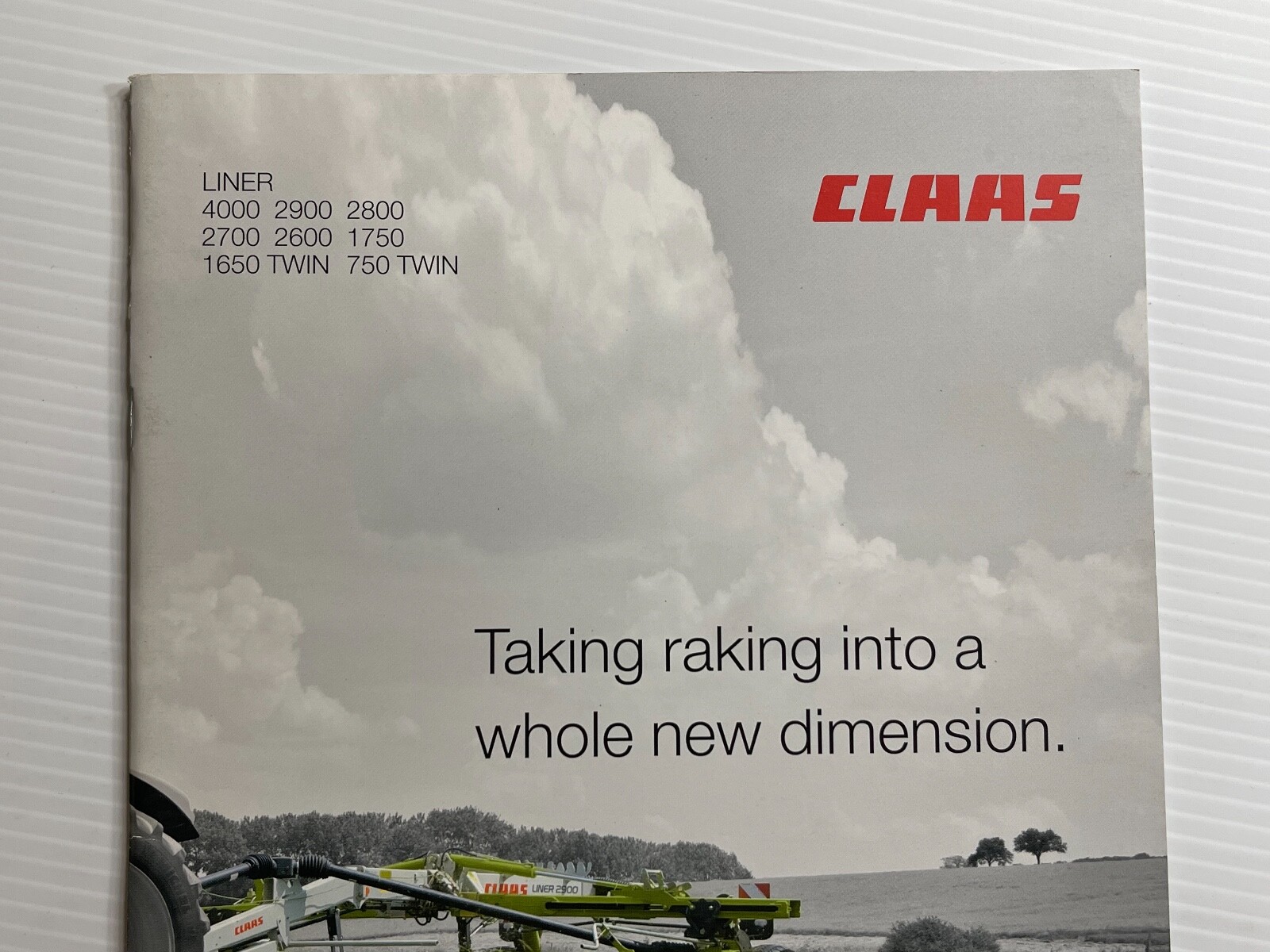 CLAAS Liner Rakes Sales Brochure *2010* (Showroom Sales Book) *1650 – 750 Twin*