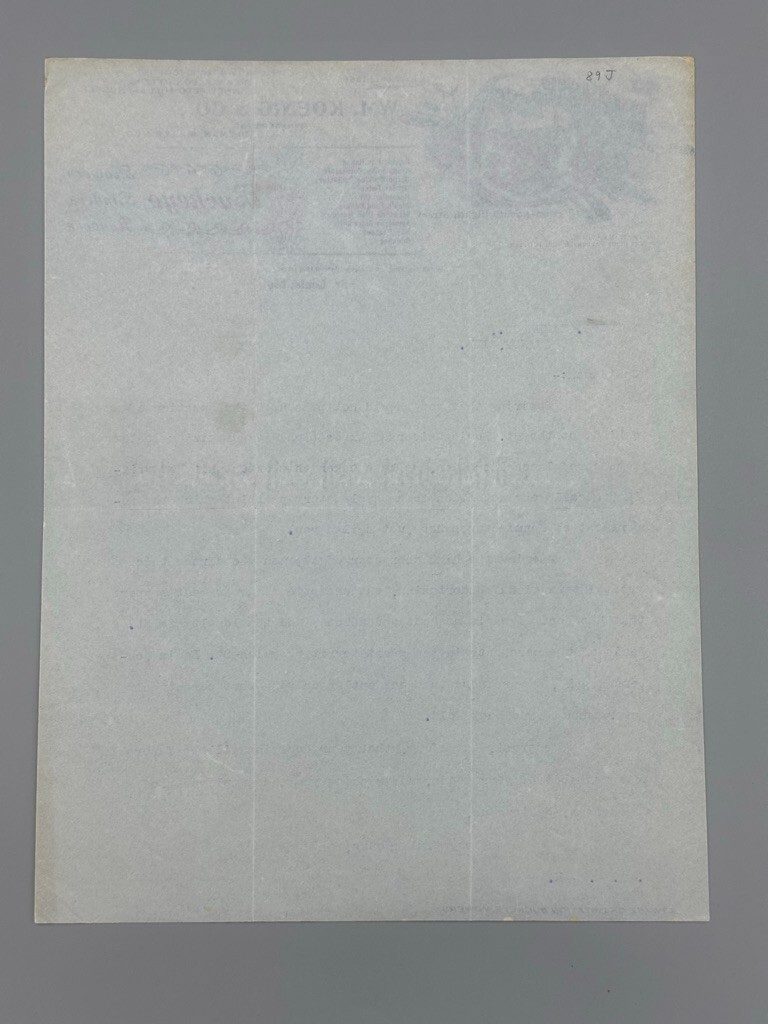 1902 Koenig BUCKEYE Antique FARM MACHINERY Advertising Letter ST LOUIS EXPO