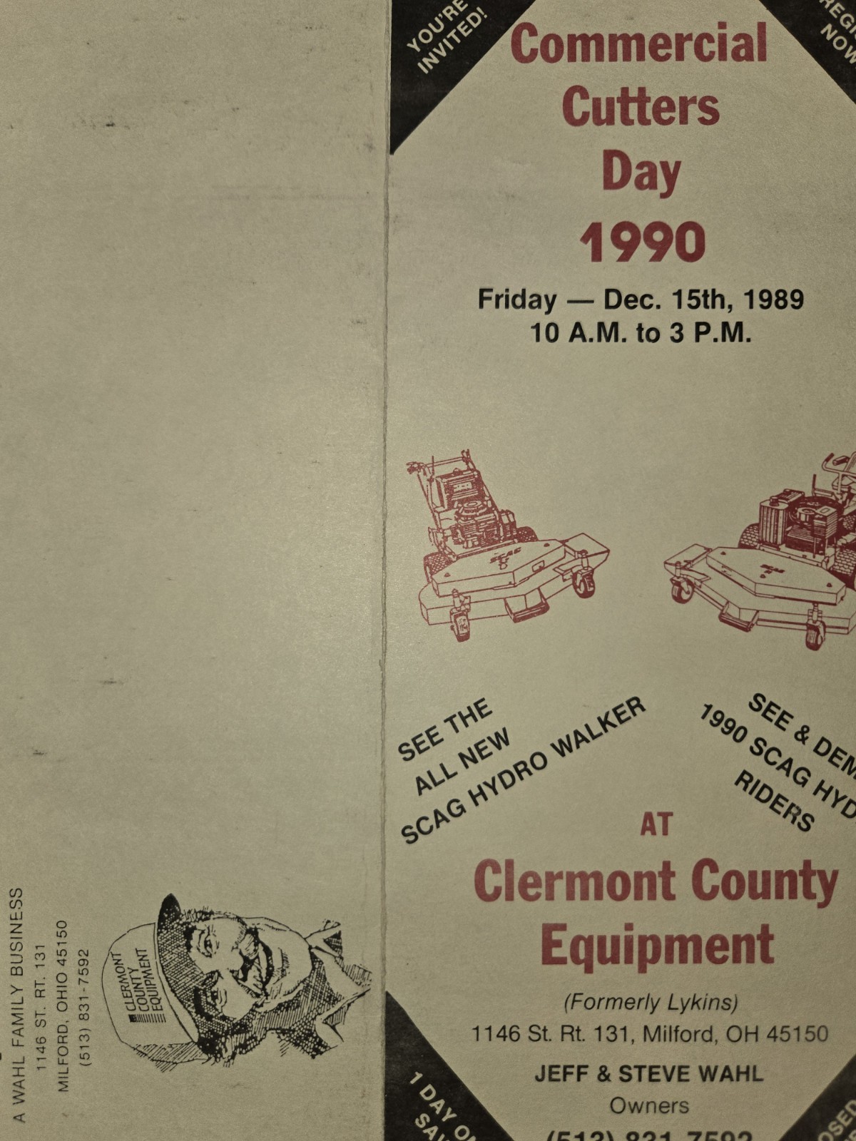 1990 SCAG POWER EQUIPMENT ADVERTISING LOT
