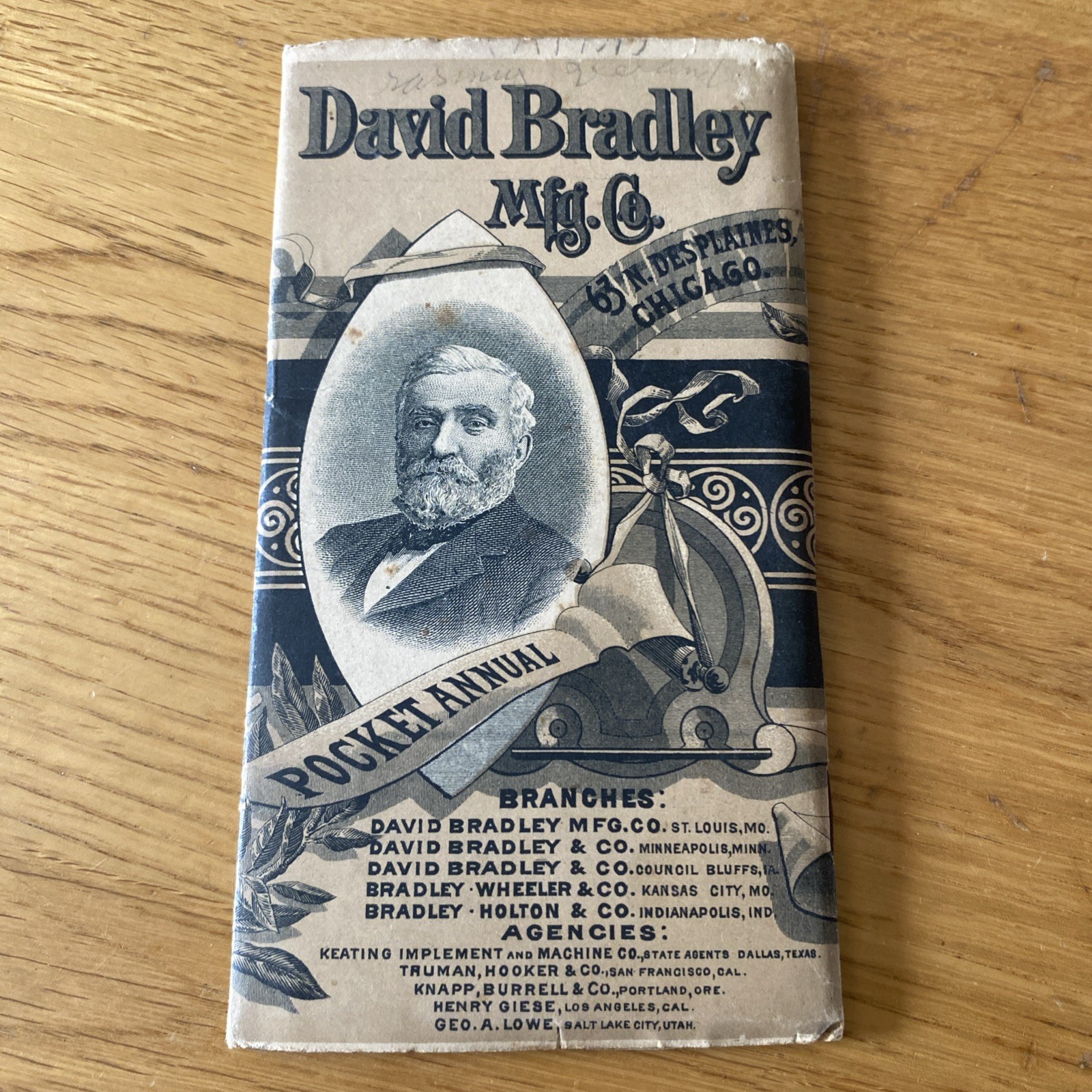 David Bradley MFG. Co Pocket Ledger 1890 Plows Cultivators Rakes Successors