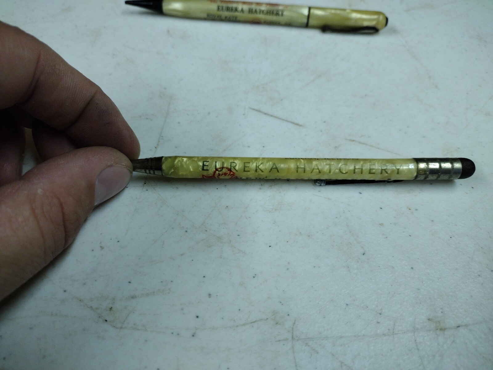 Vintage Lot Of 3 Eureka Illinois Hatchery Advertising Mechanical Pencils