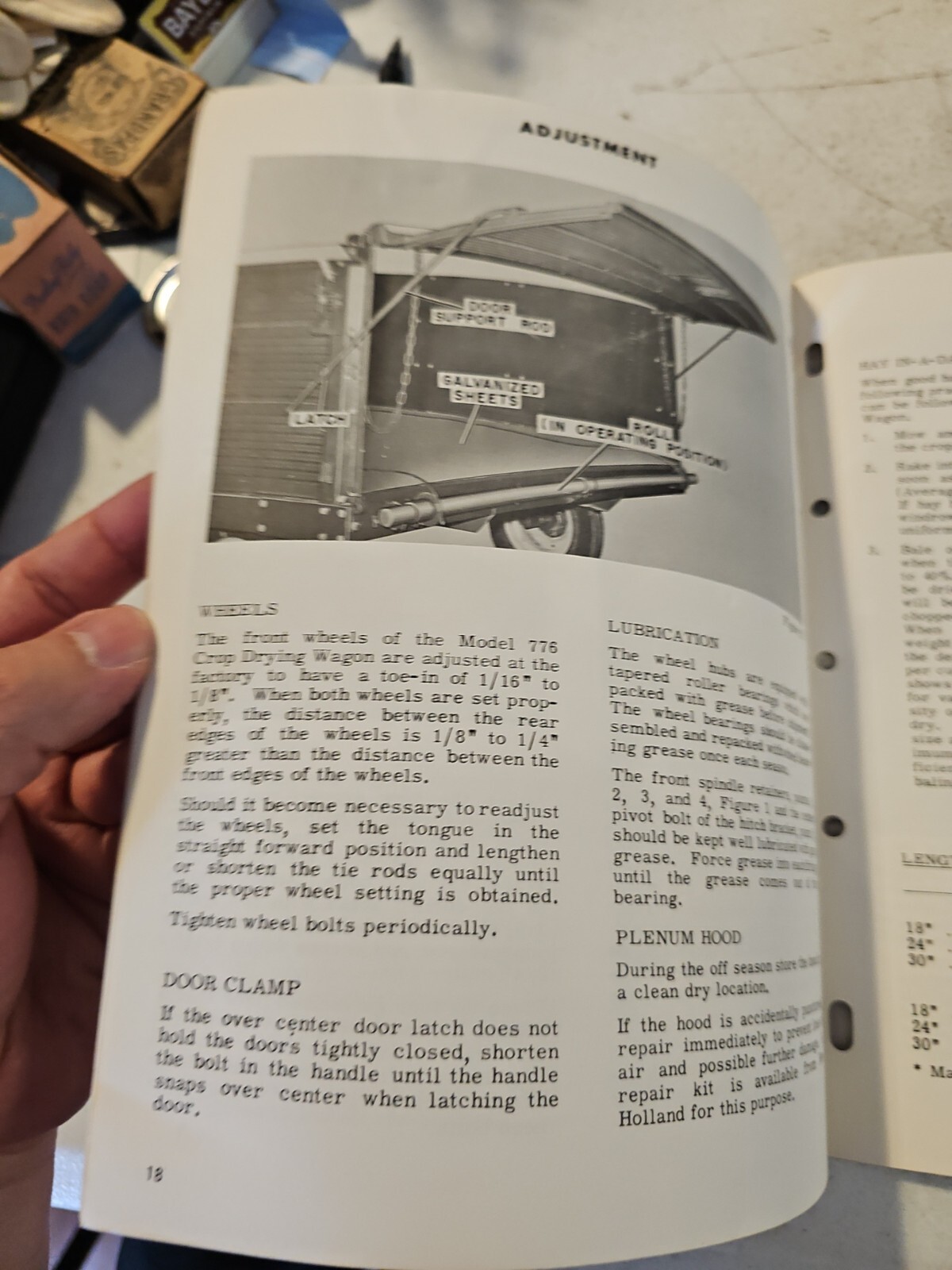 Vintage 1959 New Holland 776 Crop Drying Wagon Assembling Operating Instruction