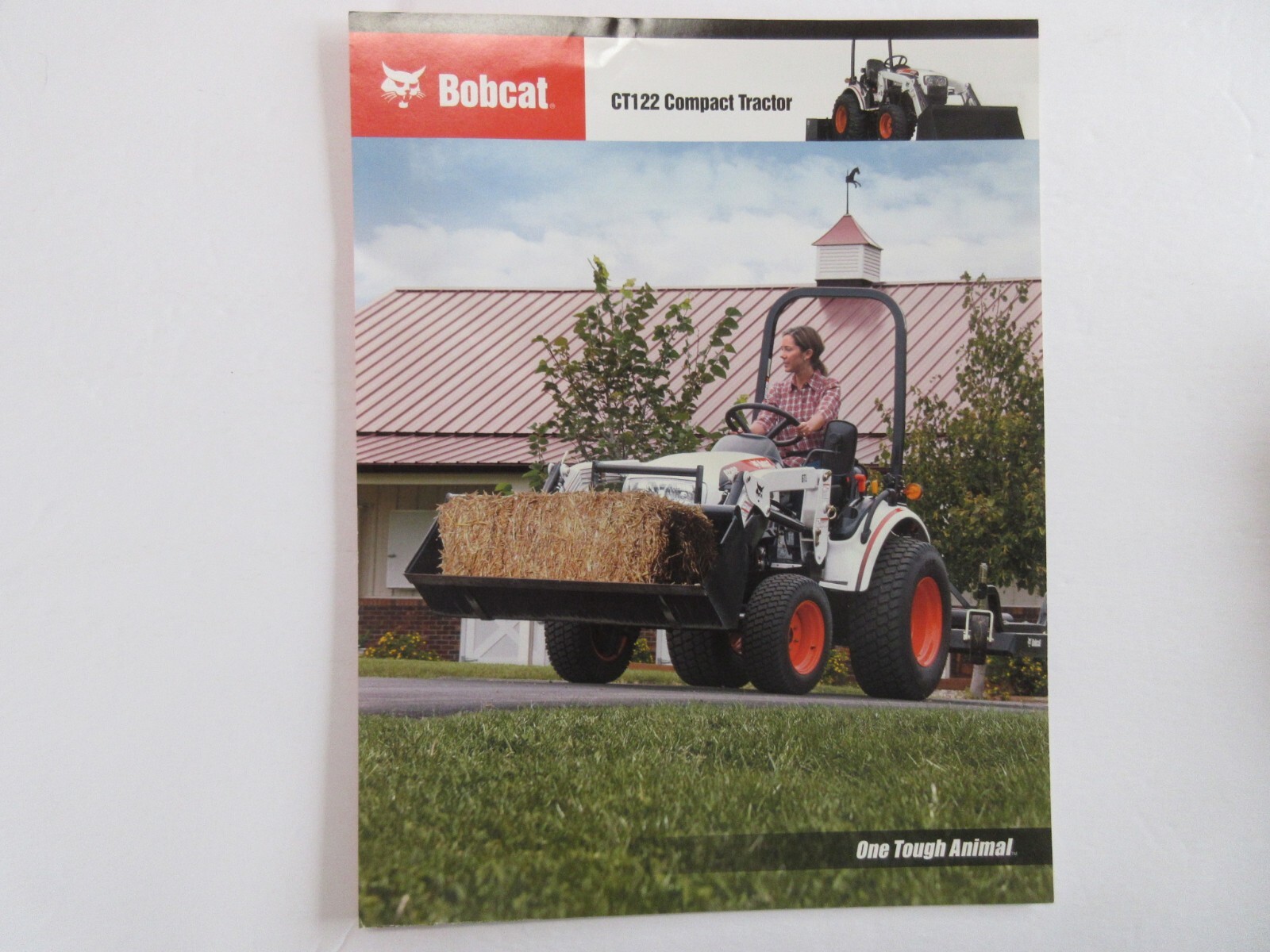 Bobcat CT122 Compact Tractor Brochure 2 Page Good Condition