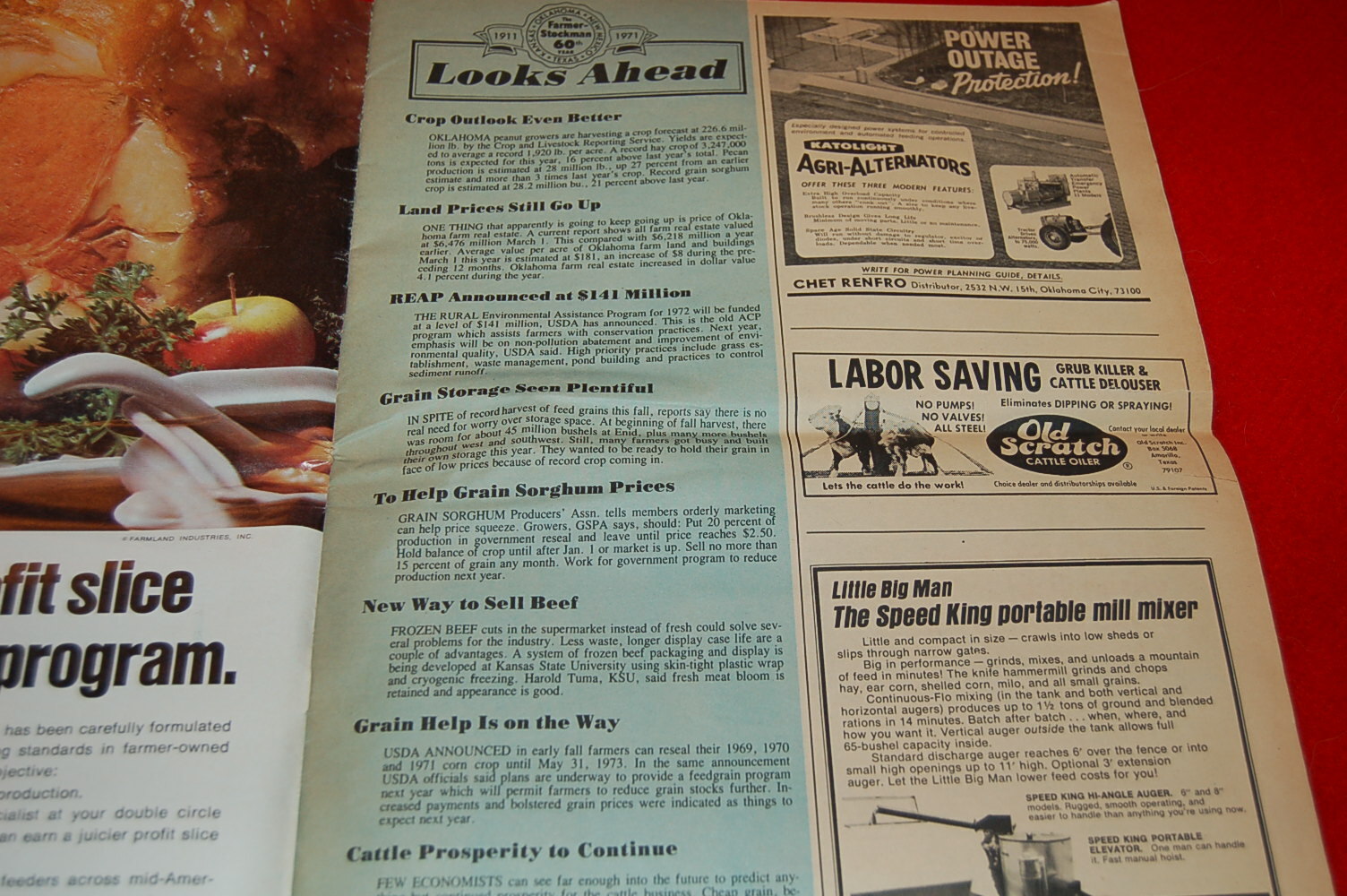 Vintage Oklahoma Farmer Stockman November 1971 Issue What’s Ahead for Cotton
