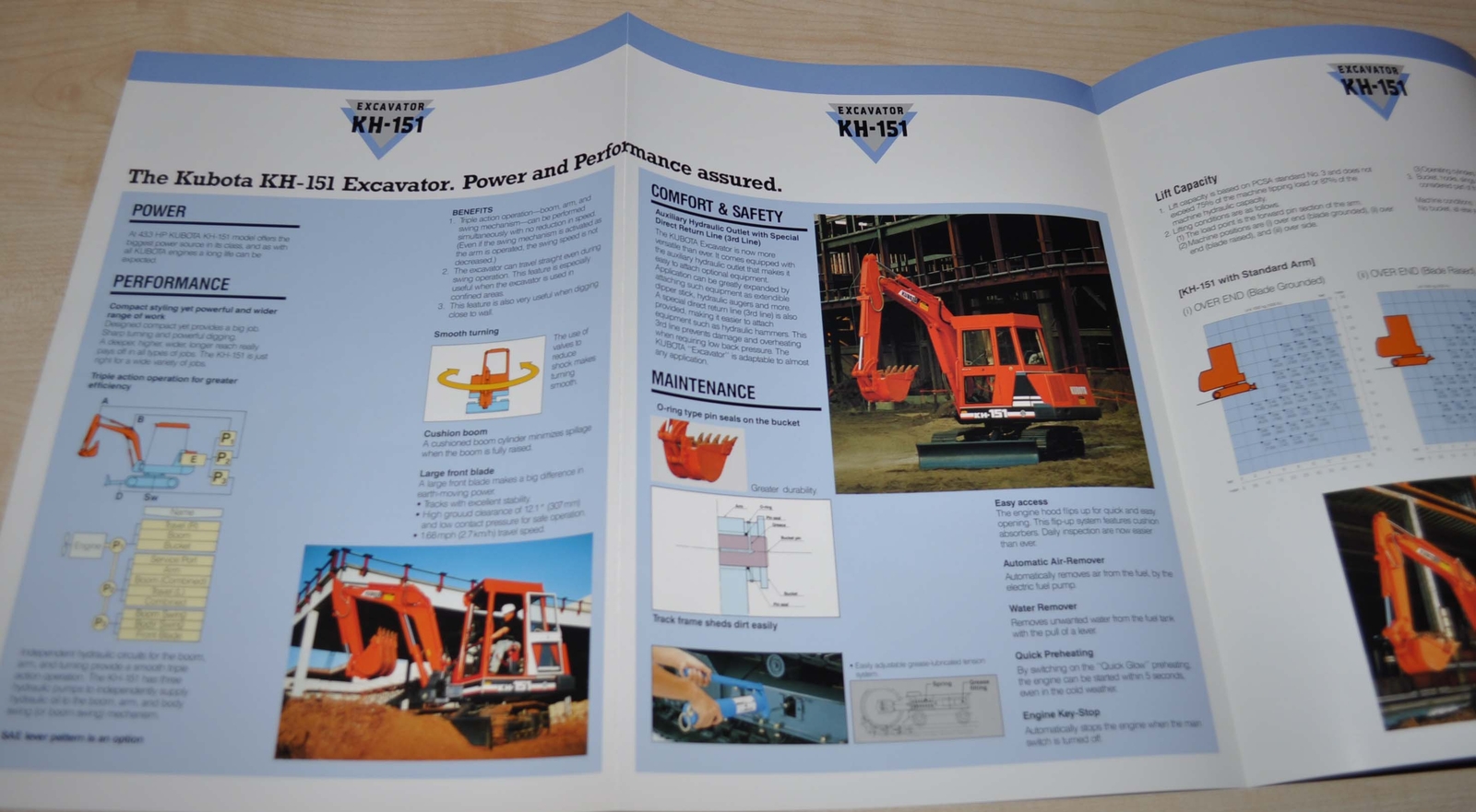 Kubota Compact Excavator KH-151 Japanese Brochure Prospekt