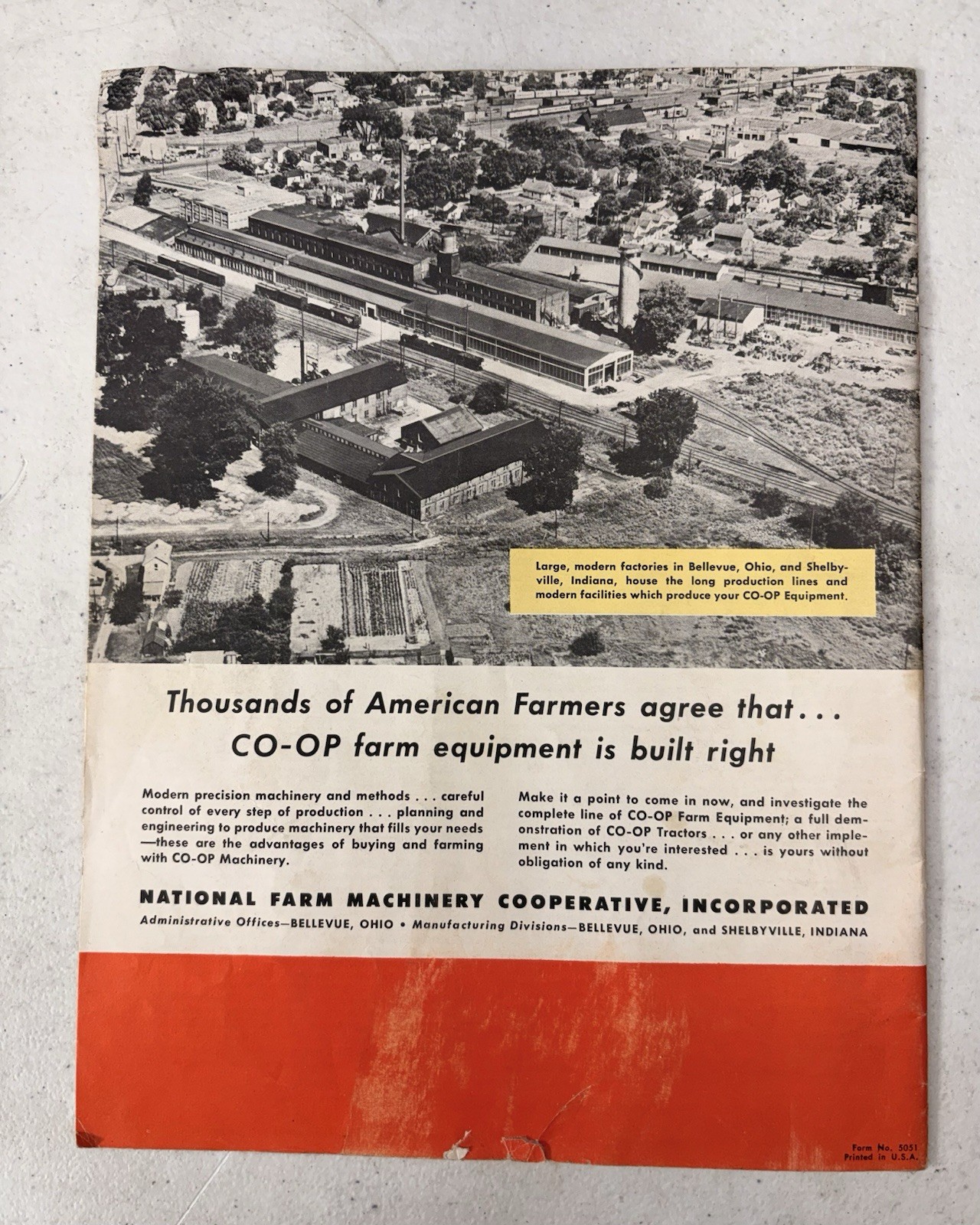 Original 1950’s Coop Tractors Advertising Sales Catalog